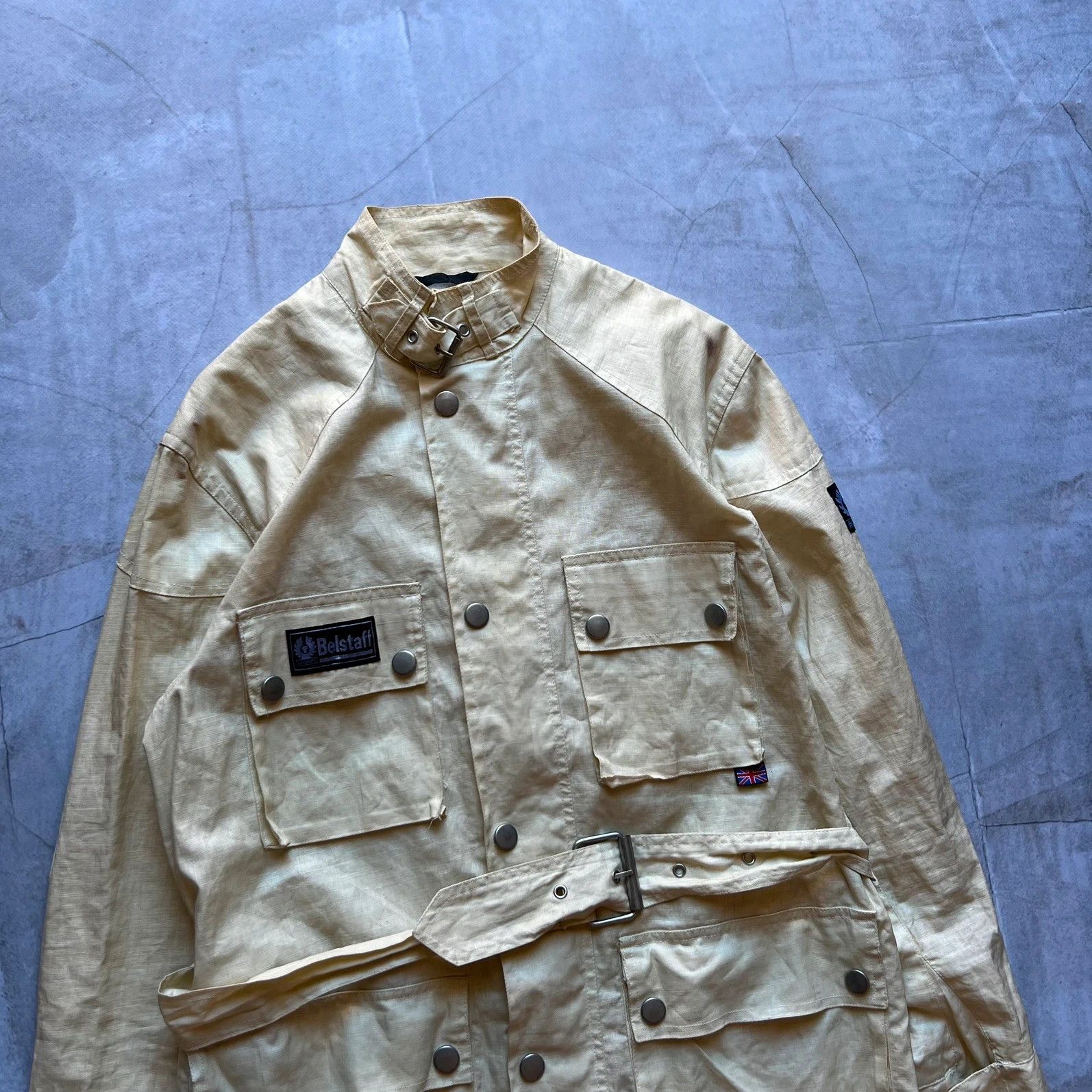 Belstaff vintage Belstaff Bomber jacket coat 90s motorcycle linen Size US M / EU 48-50 / 2 - 3 Thumbnail