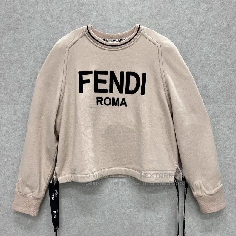 Fendi Fendi Light pink thin fleece round neck, pure cotton fabri Size M / US 6-8 / IT 42-44 - 1 Thumbnail