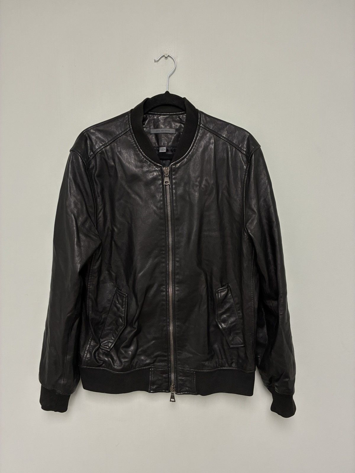John Varvatos Leather bomber jacket EU 52 USA 42 Size US L / EU 52-54 / 3 - 5 Thumbnail