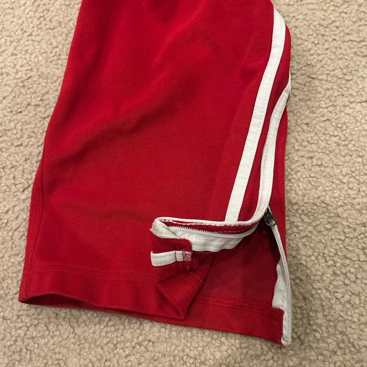 Vintage Baggy Red & White Trackpants - 10in Leg Opening Size US 34 / EU 50 - 5 Thumbnail