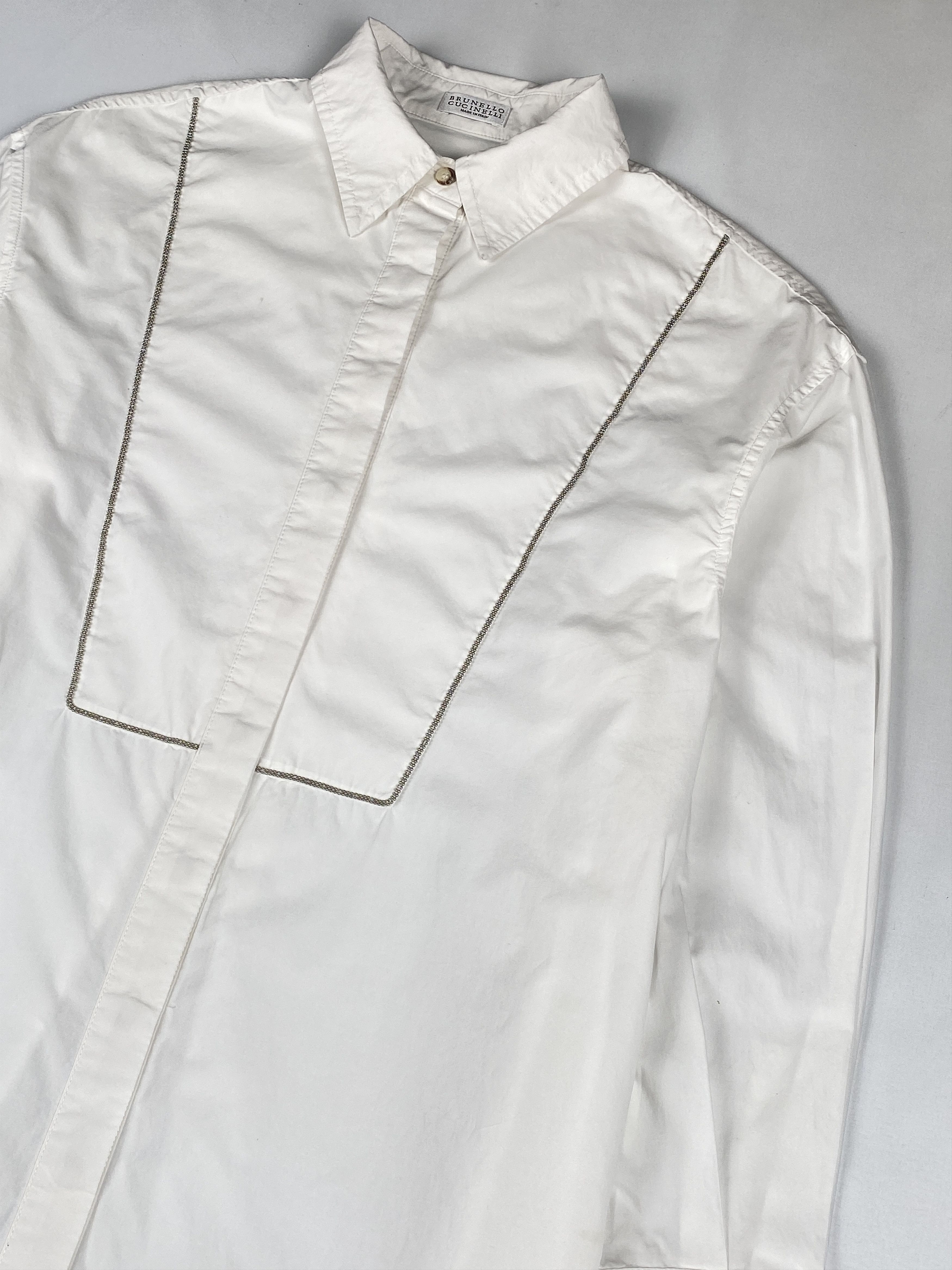 Brunello Cucinelli Poplin Shirt Dress Size XS / US 0-2 / IT 36-38 - 5 Thumbnail
