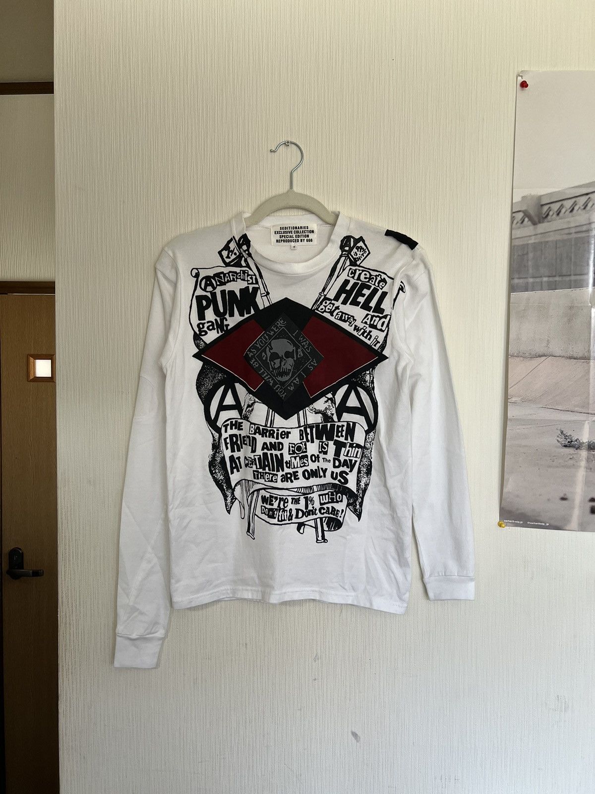 A.F.F.A. Vintage 1980s AFFA Seditionaries Anarchy Punk Muslin Sweater Size US S / EU 44-46 / 1 - 1 Thumbnail