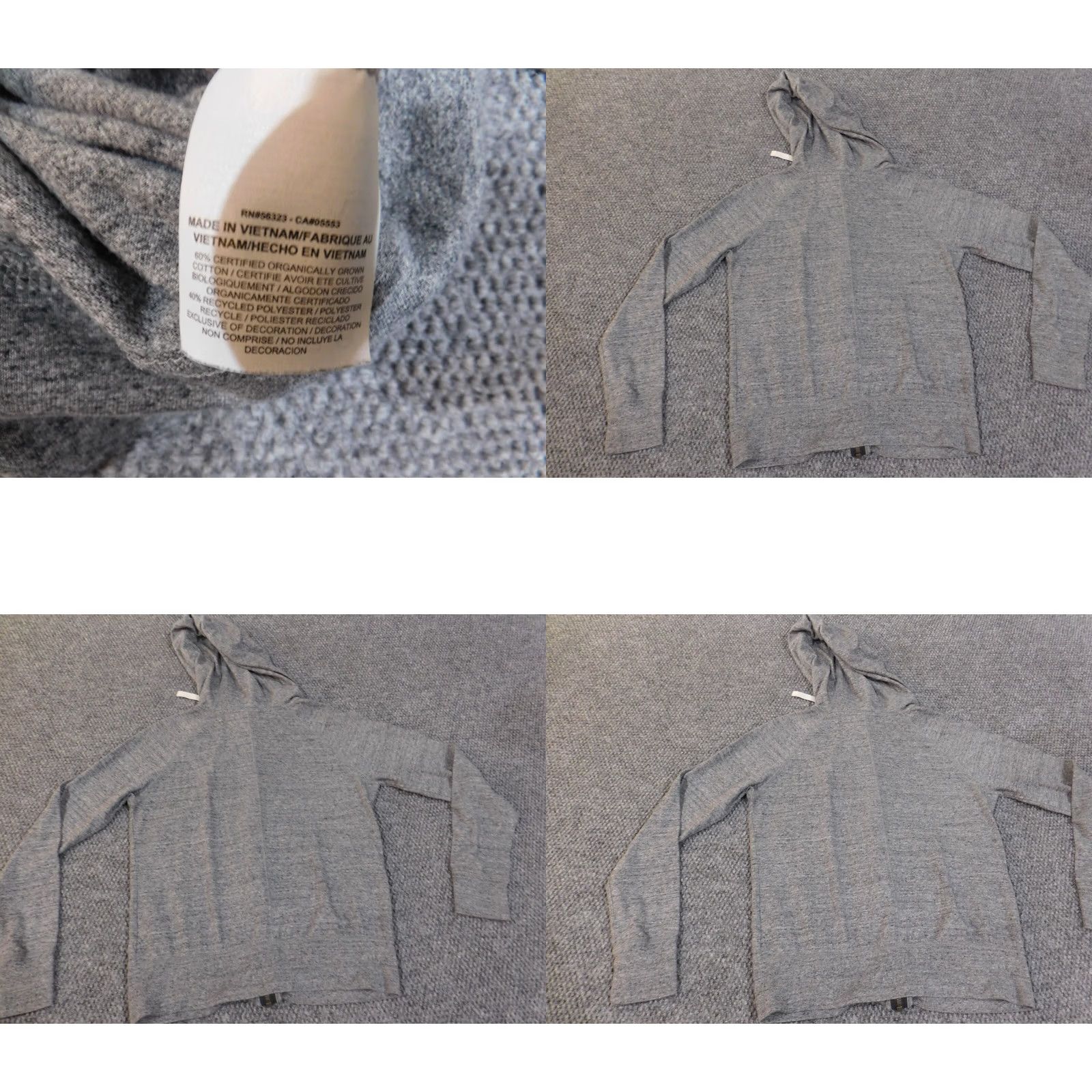 Nike Nike Hoodie Women S Gray Full Zip Logo Swoosh Knit Casual Sportswear Size S / US 4 / IT 40 - 8 Thumbnail