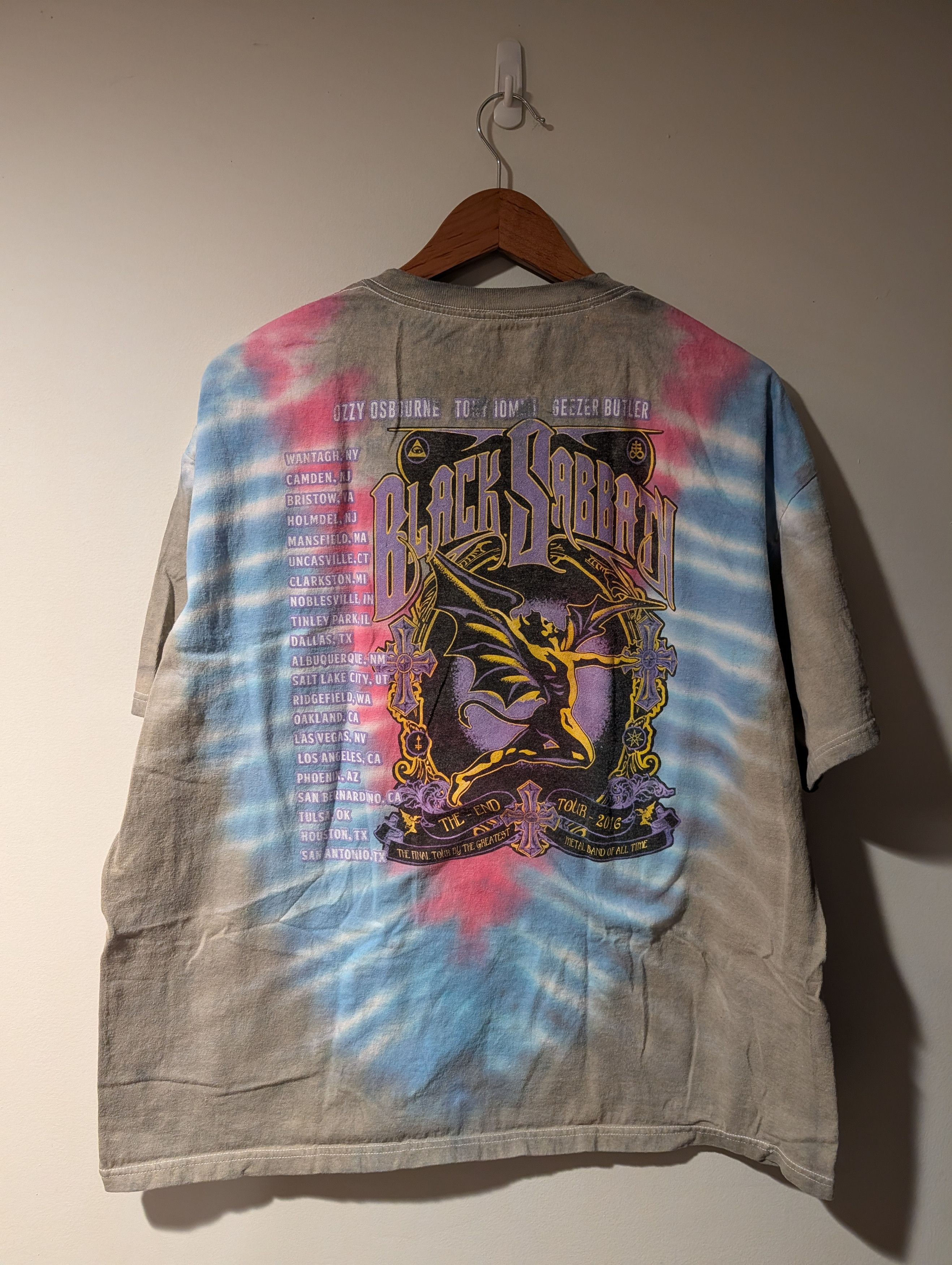 Band Tees Black Sabbath T-Shirt The End Tour 2016 Double Sided Size US XXL / EU 58 / 5 - 9 Thumbnail