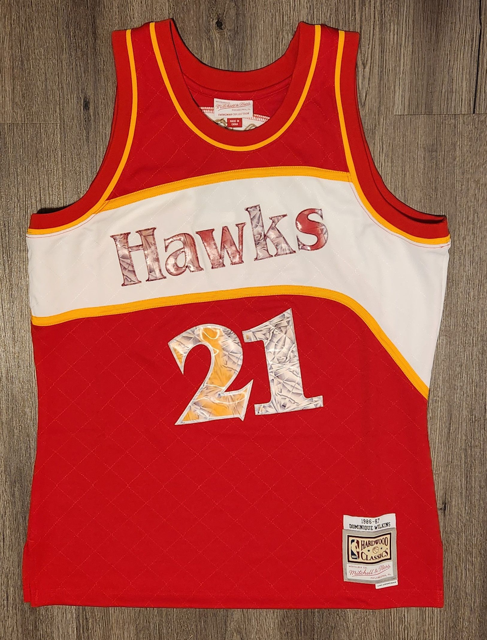 Dominique Wilkins Atlanta Hawks Mitchell & Ness 75th Anniversary