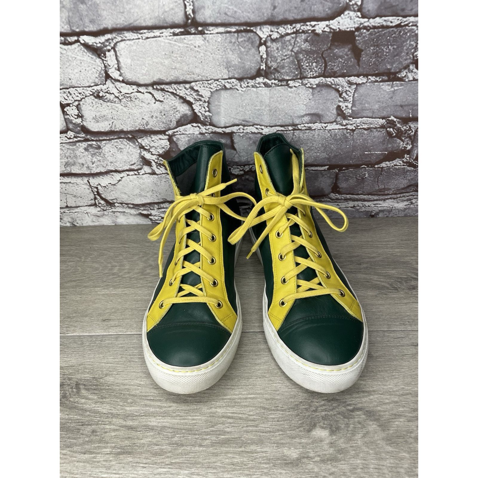 Renzo Cardoni RENZO DERBY Elijah John Yarra (PH) Aevolo Green Leather Yell Size US 10 / IT 40 - 2 Thumbnail