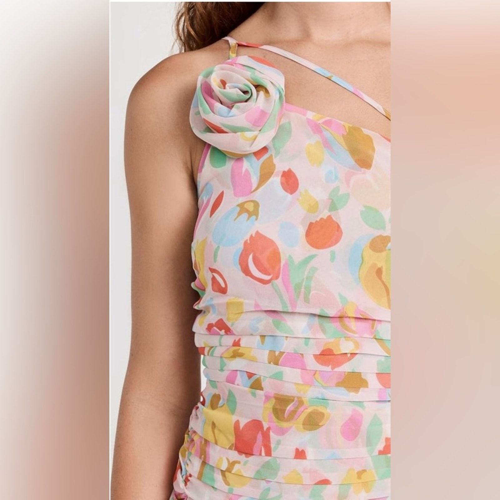 For Love & Lemons NWT For Love & Lemons $249 Floral Midi Dress Size XXS Size XXS / US 00 / IT 34 - 3 Thumbnail