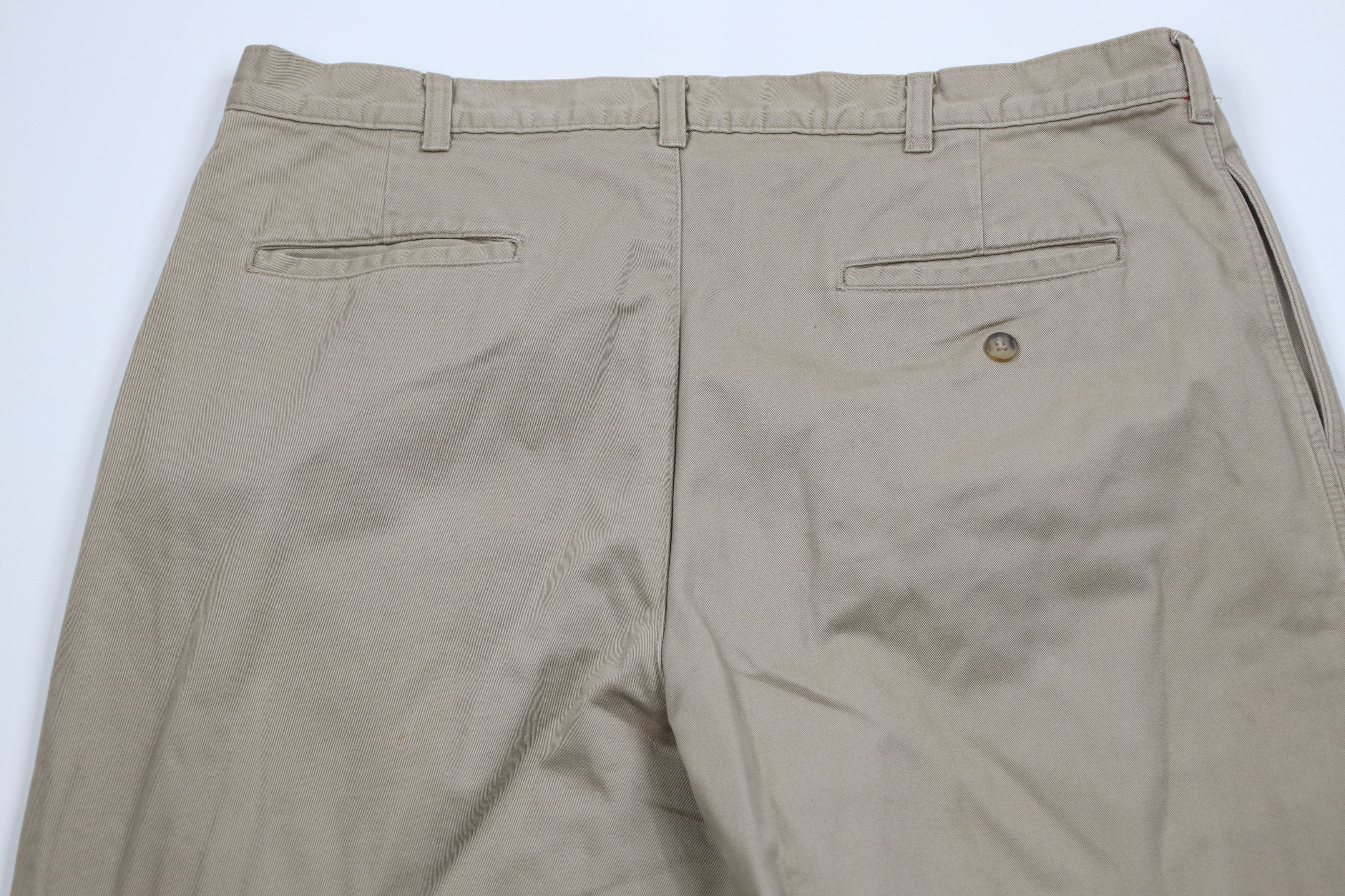 L.L. Bean Vintage 90s LL Bean Flannel Lined Wide Leg Chino Pants USA Size US 38 / EU 54 - 12 Thumbnail