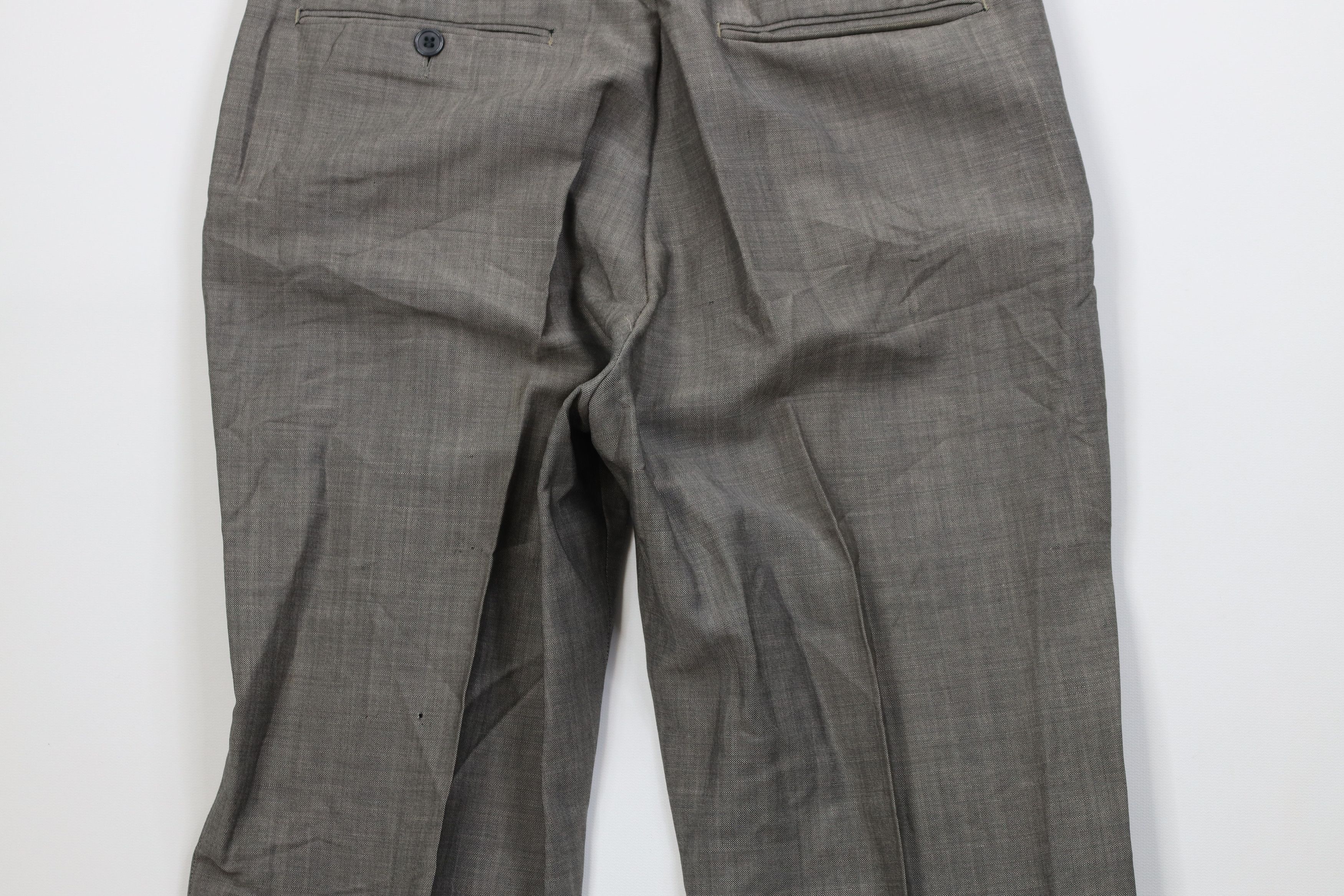 Vintage Vintage 50s Rockabilly Wool Rayon Gabardine Chino Pants USA Size US 28 / EU 44 - 12 Thumbnail