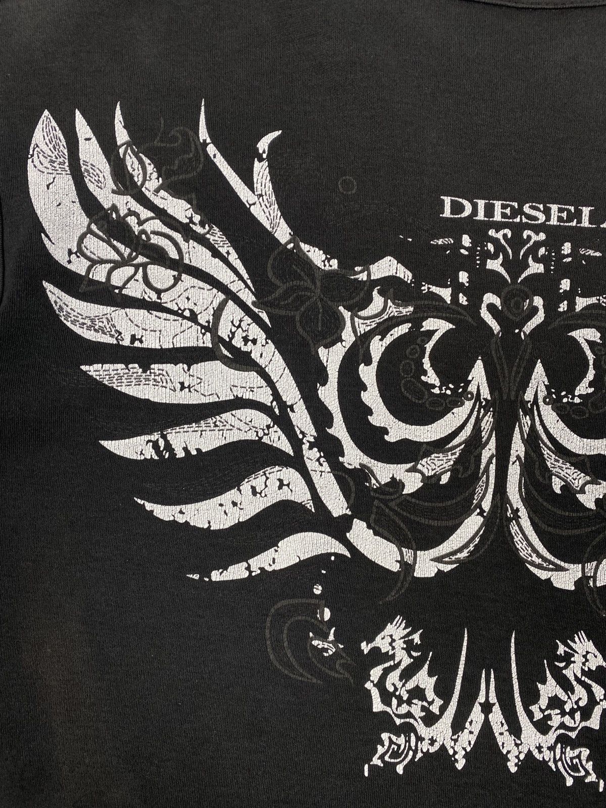 Diesel Vintage Diesel Archival Graphic Wing T-Shirt Faded Black Size US L / EU 52-54 / 3 - 6 Thumbnail
