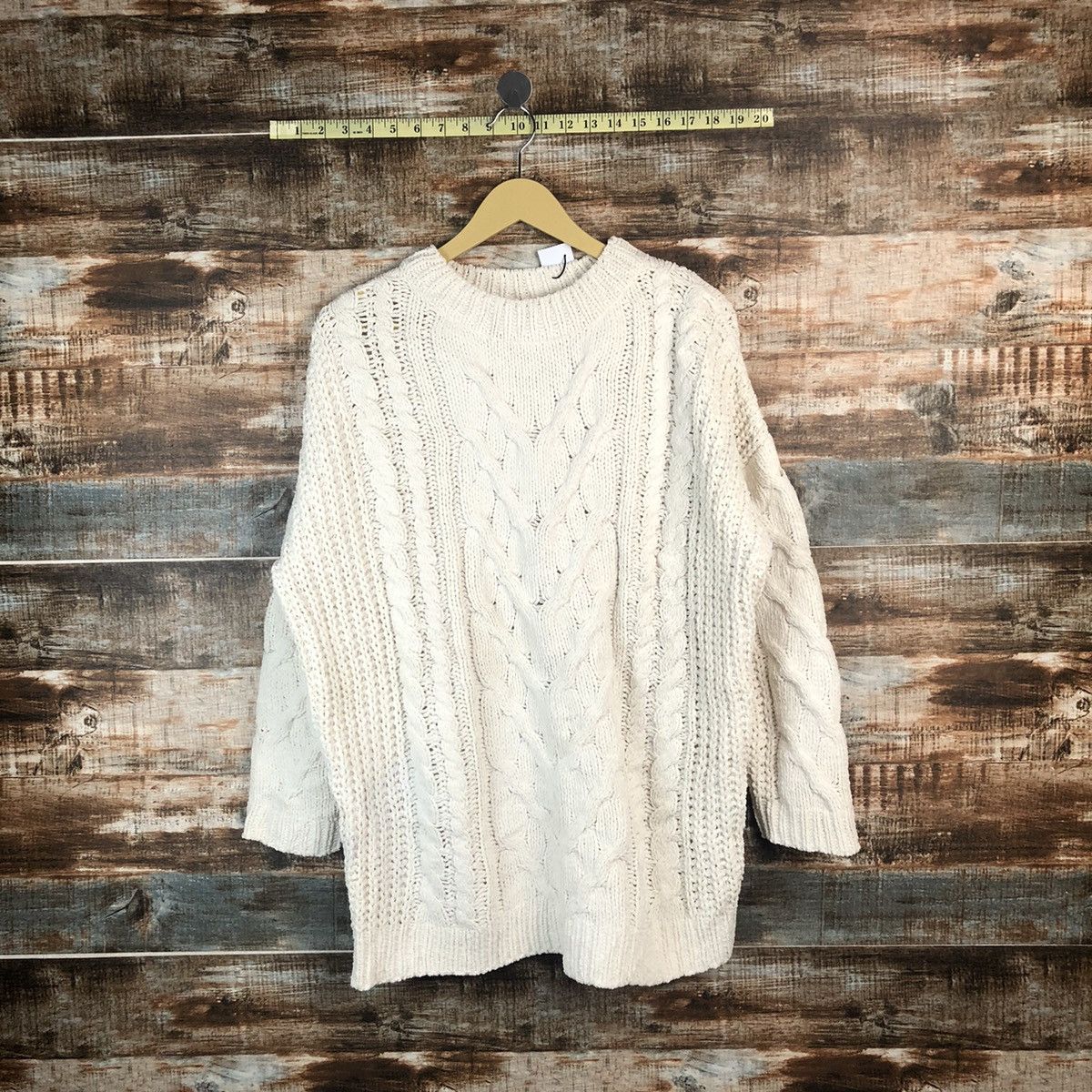 Homespun Knitwear × Japanese Brand Japanese Brand White vintage Knitwear #A1878 Size XL / US 12-14 / IT 48-50 - 1 Thumbnail