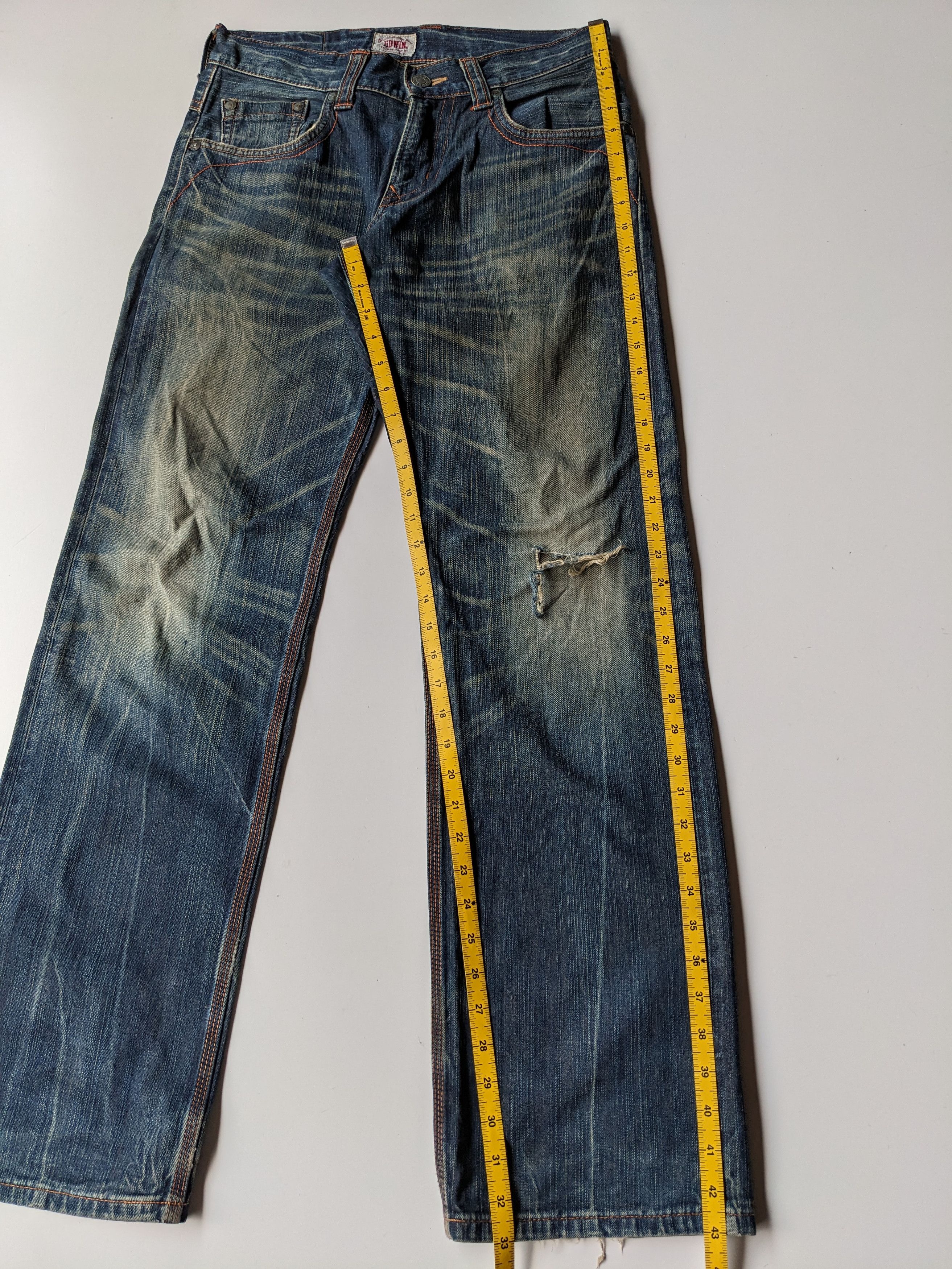 Edwin Edwin 424XV mudwash distressed jeans Size US 32 / EU 48 - 9 Thumbnail