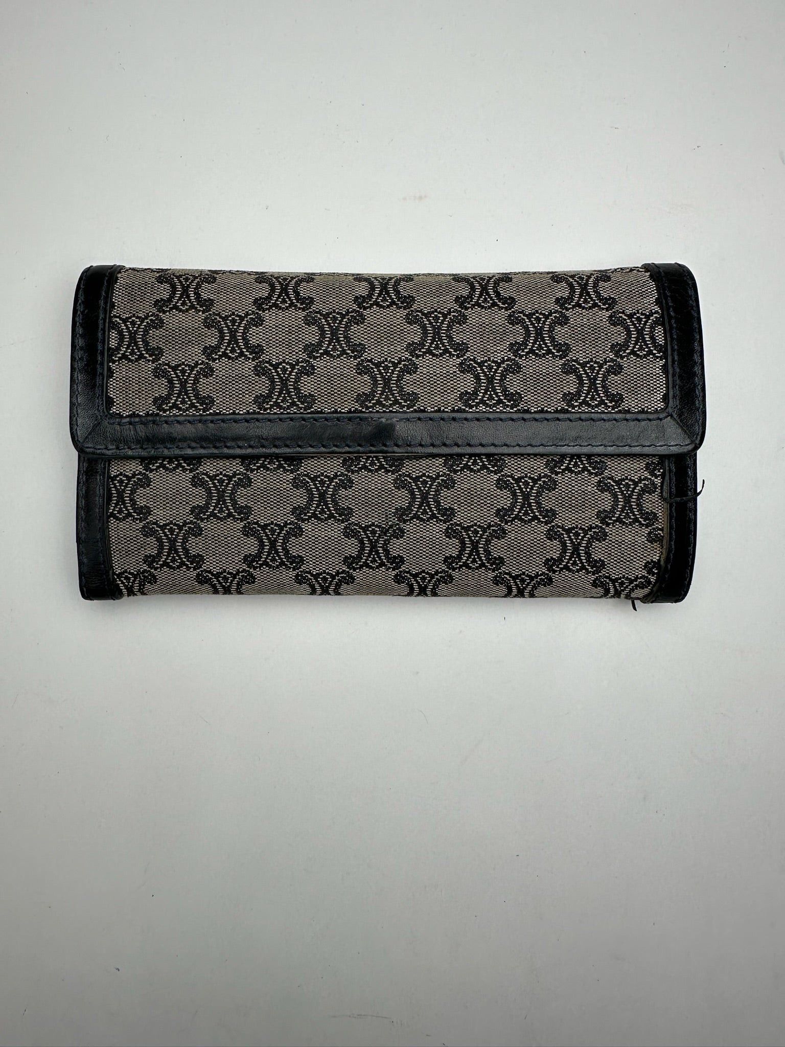 Celine Vintage Paris Canvas Leather Monogram Wallet Size ONE SIZE - 1 Thumbnail