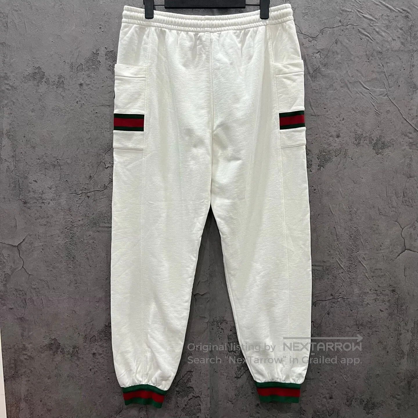 Gucci Guicci size L Red and Green Braided Double G Sport Pants| Size US 27 - 5 Thumbnail