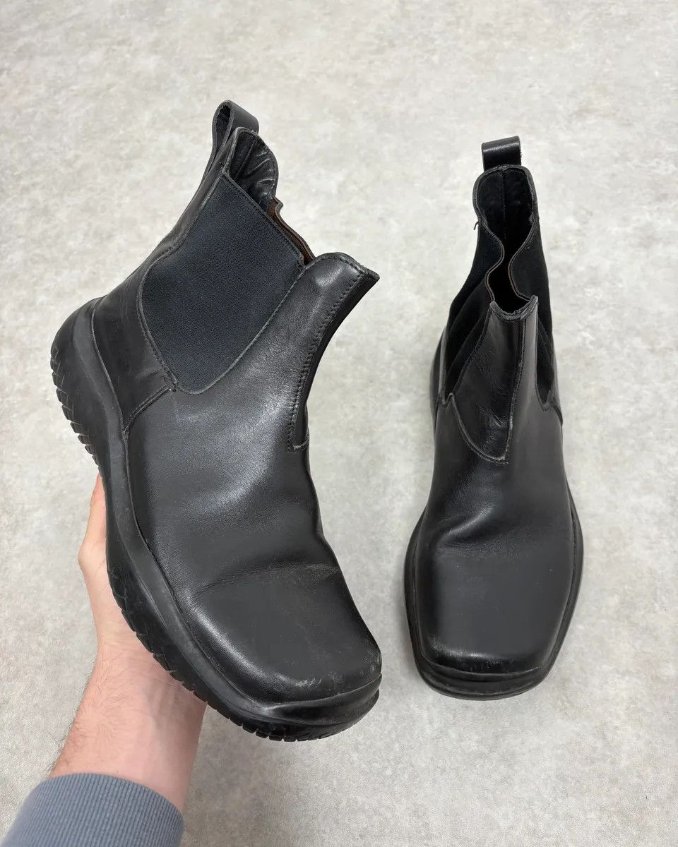 Prada FW1999 Prada Black Leather Vibram Boots Size US 10 / EU 43 - 1 Thumbnail