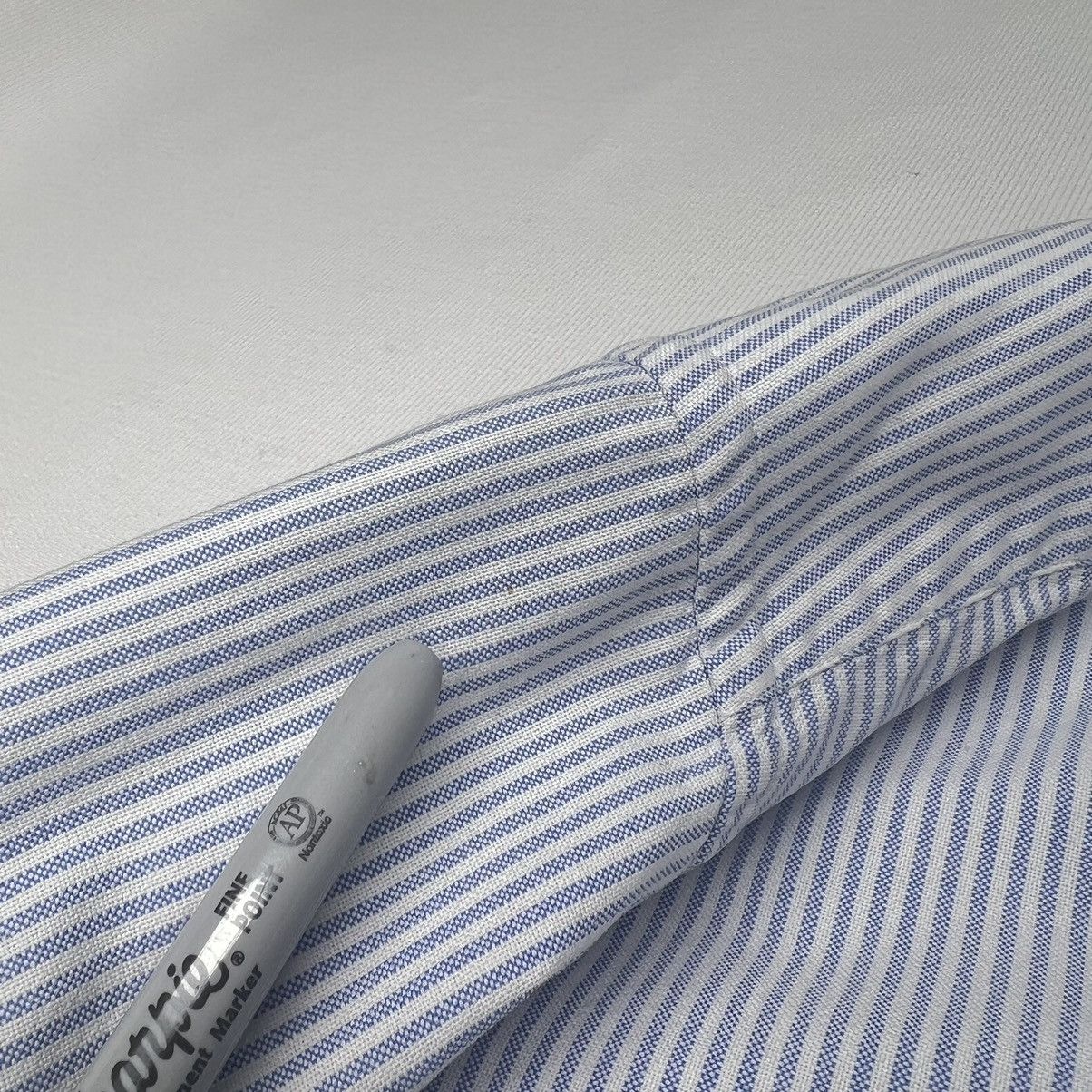 Tommy Hilfiger × Vintage VTG Tommy Hilfiger Button Down Shirt White Blue Striped Size US L / EU 52-54 / 3 - 11 Thumbnail