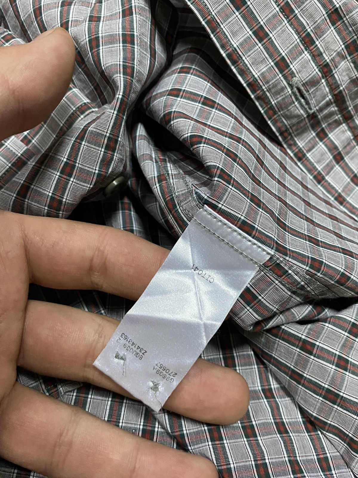 Gucci Gucci check shirt buttons up slim S-M Size US S / EU 44-46 / 1 - 6 Thumbnail