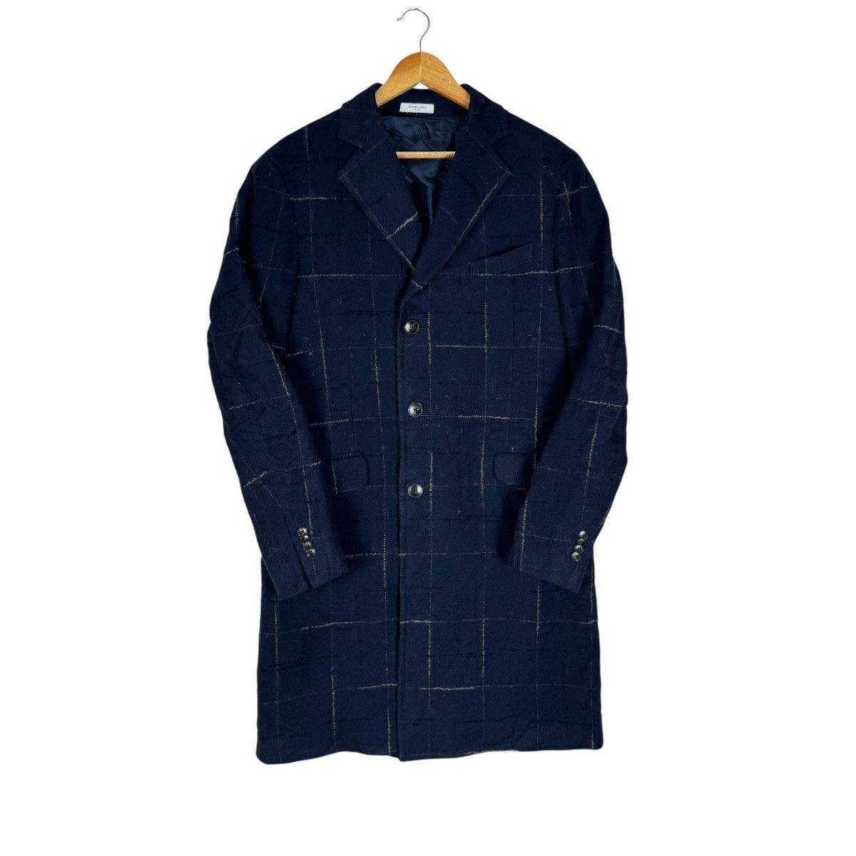 Boglioli ❄️BOGLIOLI STRIPED DISTRESS LONG COAT JACKET Size US M / EU 48-50 / 2 - 2 Thumbnail