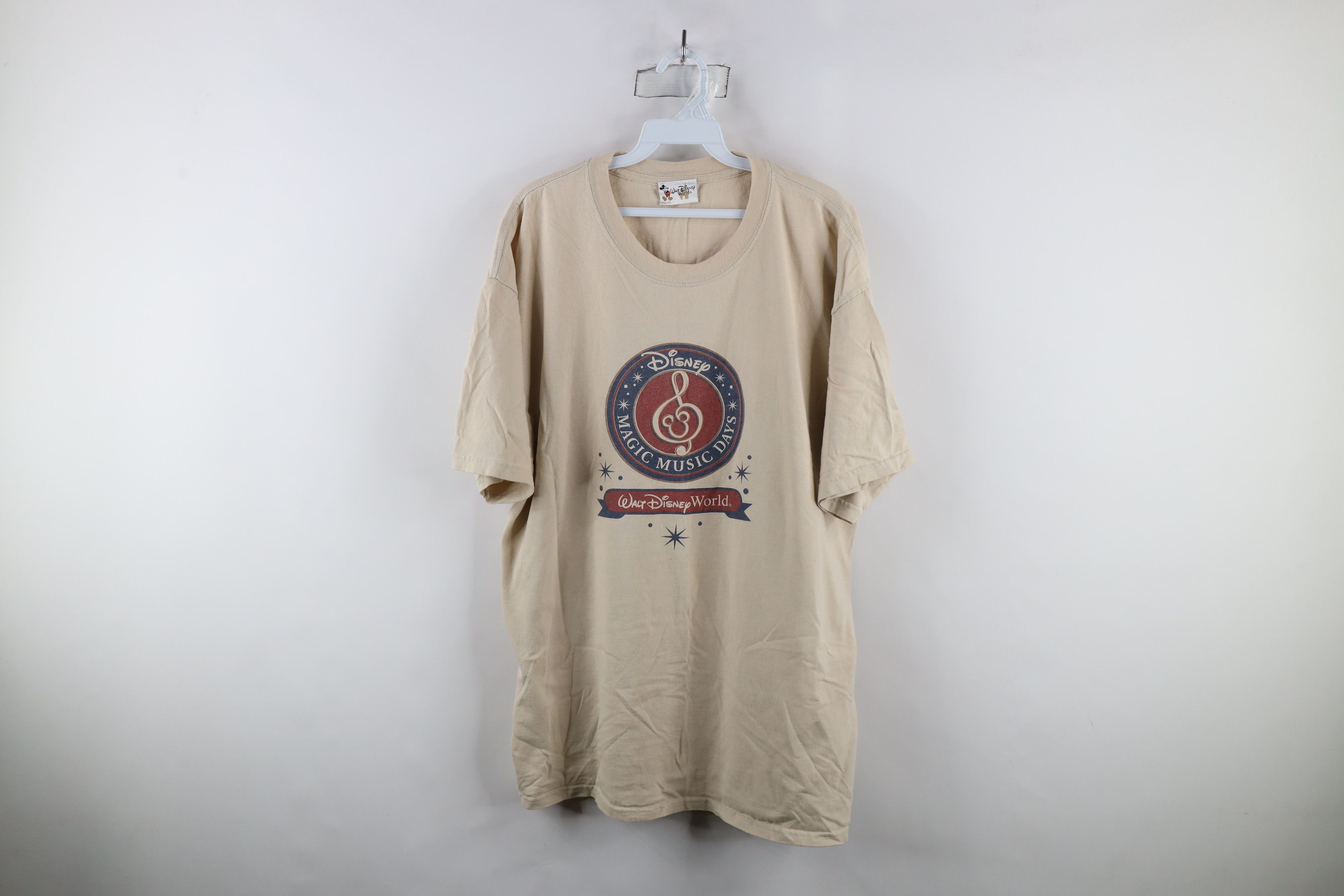Disney × Vintage Vintage 90s Walt Disney World Magic Music Days T-Shirt Beige Size US XL / EU 56 / 4 - 1 Thumbnail
