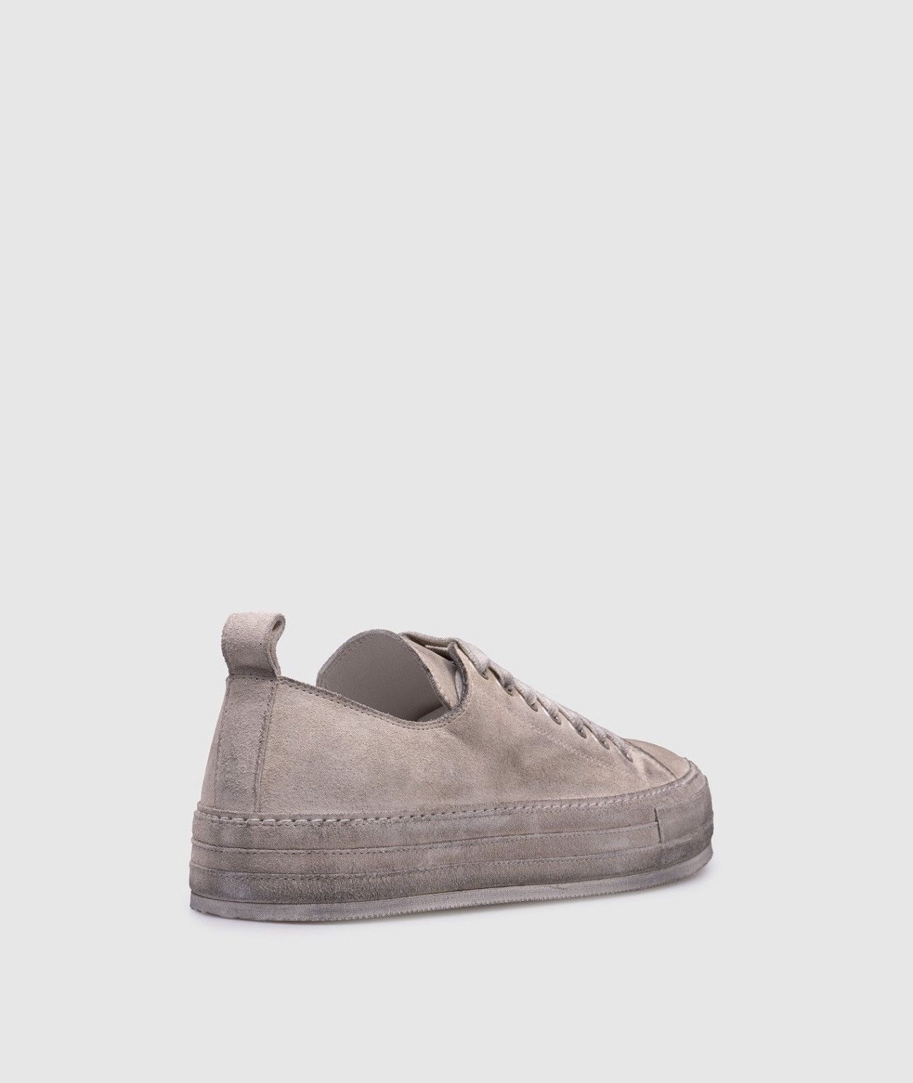 Ann Demeulemeester ANN DEMEULEMEESTER GREY GERT SUEDE LOW-TOP SNEAKERS Size US 7 / EU 40 - 3 Thumbnail