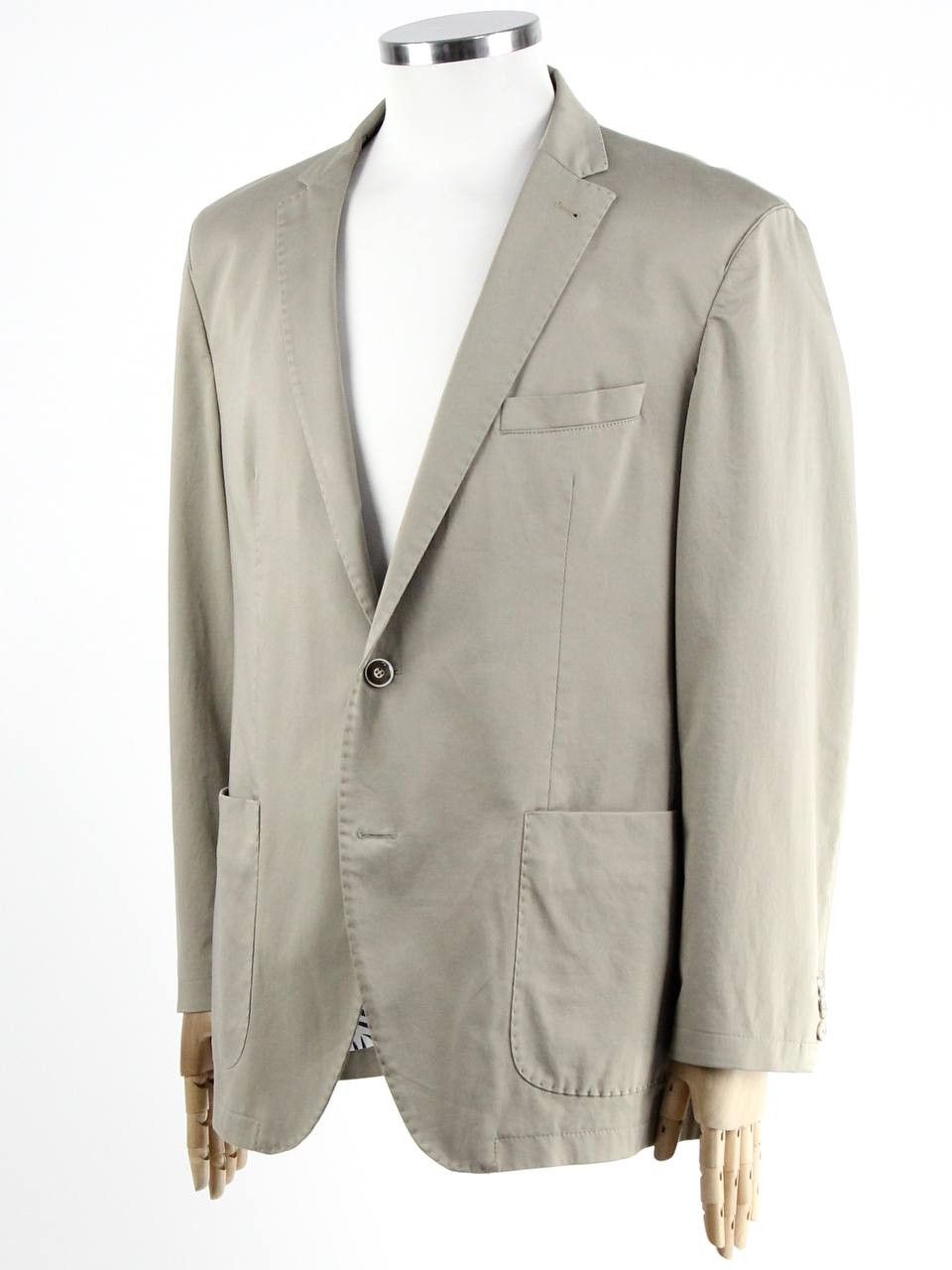 BENVENUTO. BENVENUTO. BLACK Beige cotton jacket Size 54R - 3 Thumbnail