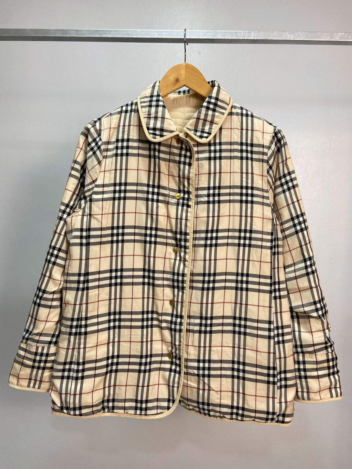 Burberry Burberry Nova check quilted jacket Size L / US 10 / IT 46 - 4 Thumbnail