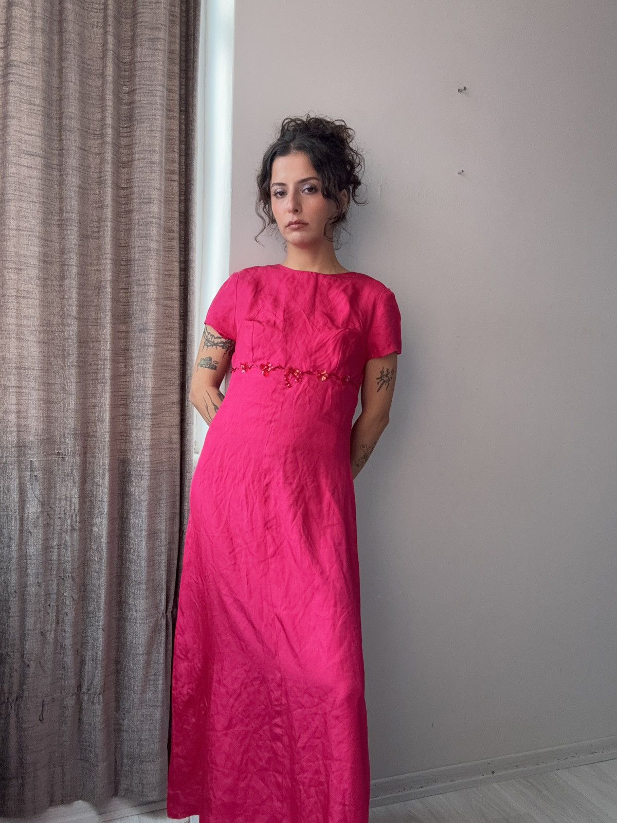 Vintage Vintage silk dress Size S / US 4 / IT 40 - 3 Thumbnail