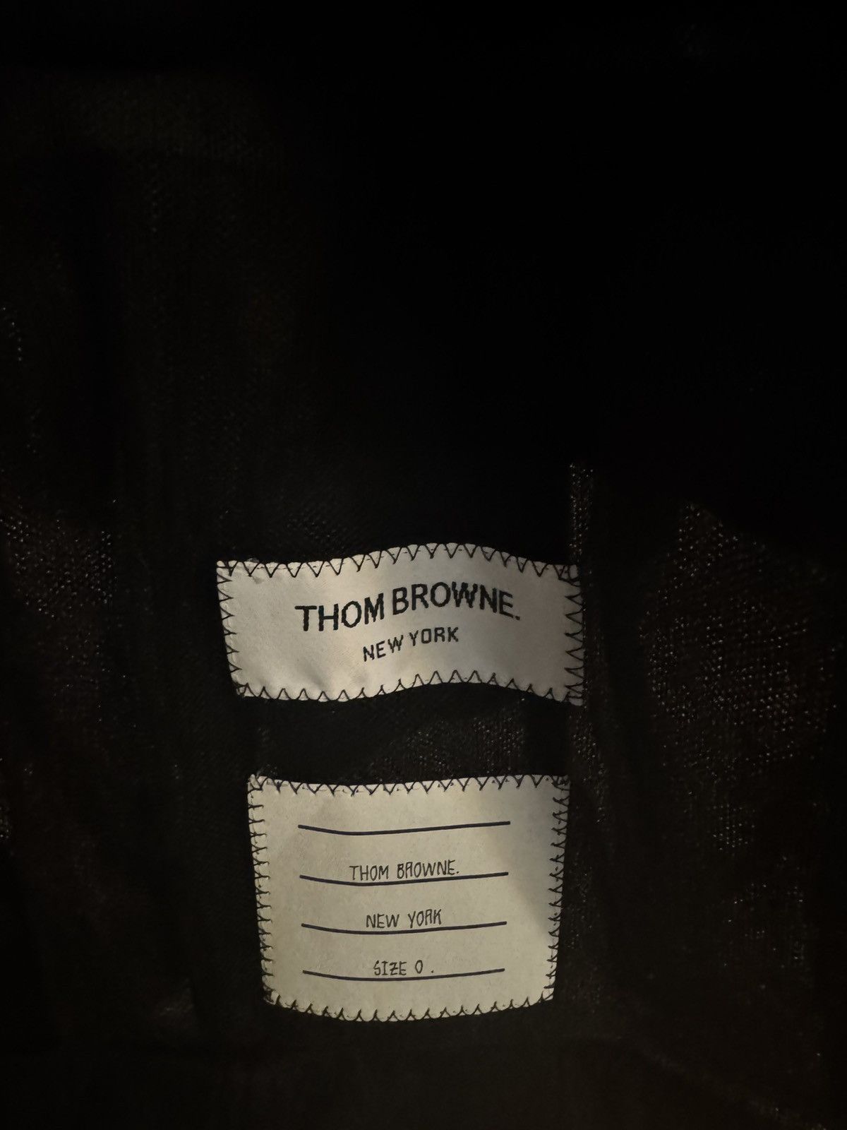 Thom Browne Stripe Sheer Classic Blazer In Soft Tulle Size XS / US 0-2 / IT 36-38 - 5 Thumbnail