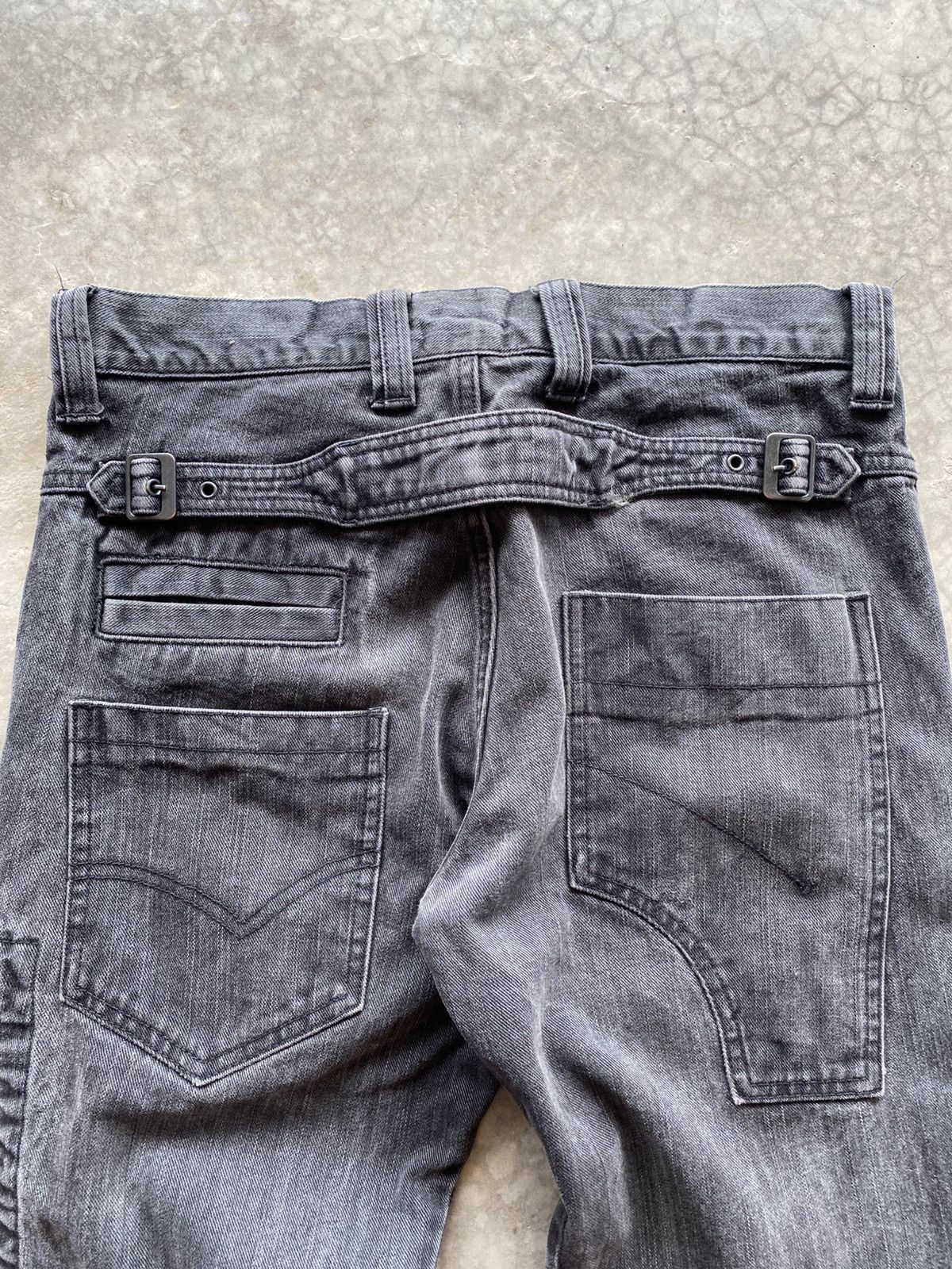 291295=Homme 291295: Homme 6 Pocket buckle back denim Size US 34 / EU 50 - 7 Thumbnail