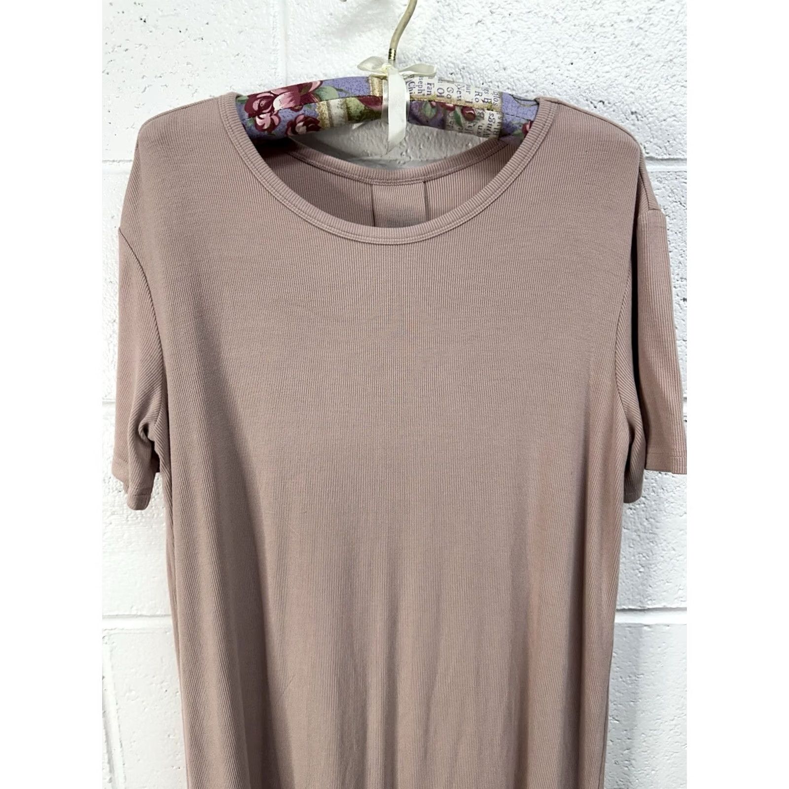 Vintage Cozy Earth Dress Bamboo Viscose Pink XS Women’s Size XS / US 0-2 / IT 36-38 - 2 Thumbnail