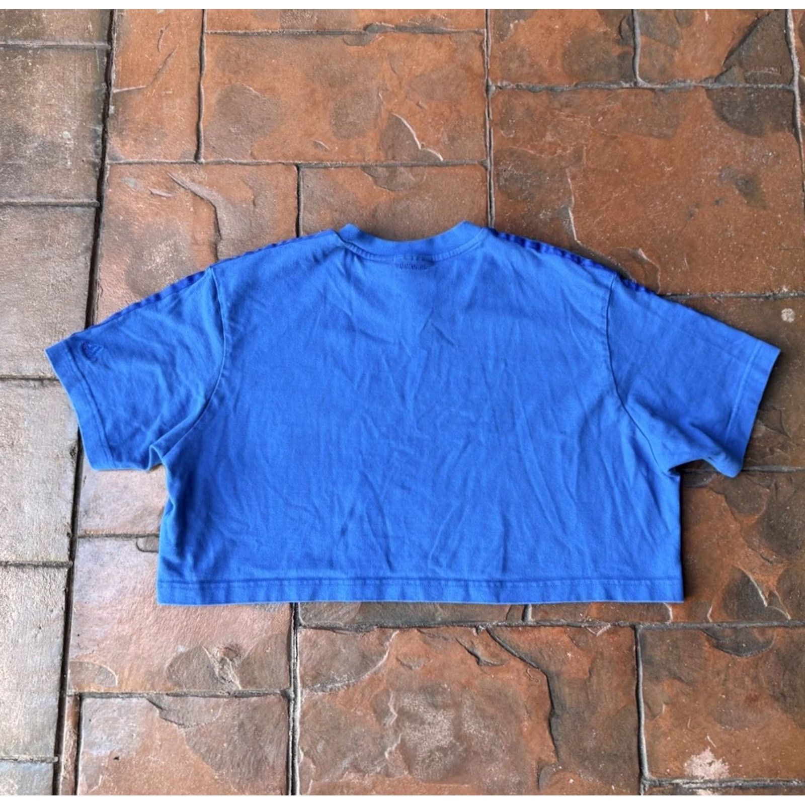 Adidas Adidas Ivy Park Crop Top T-Shirt Women’s Small Blue Shirt Short Sleeve Round Neck Pullover Tank Cropped Sport Mens? Size S / US 4 / IT 40 - 3 Thumbnail