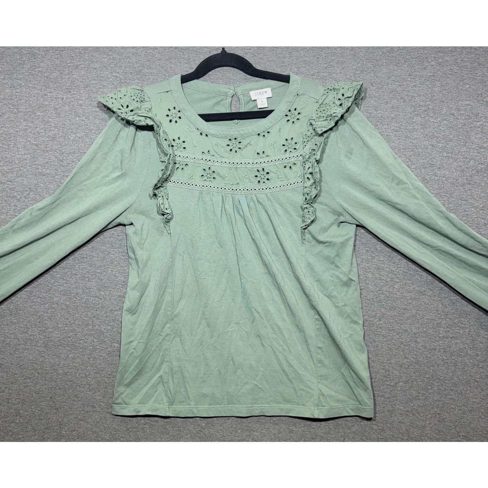 J.Crew J. Crew | Ruffled Embroidered Eyelet Lace| Small Size S / US 4 / IT 40 - 1 Thumbnail