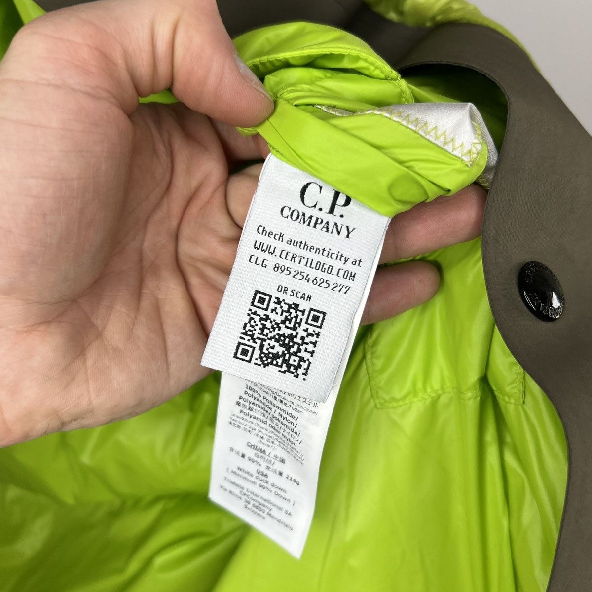 C.P. Company × Designer CP Company Hooded Goose Down Puffer Tech Jacket Green Padded Size US XL / EU 56 / 4 - 16 Thumbnail