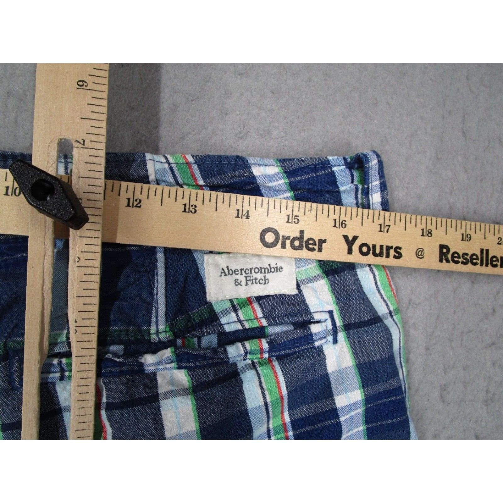 Abercrombie & Fitch VINTAGE Abercrombie & Fitch Shorts Men 32 Cargo Plaid Cotton 10" Casual Skate Workwear Size US 32 / EU 48 - 7 Thumbnail