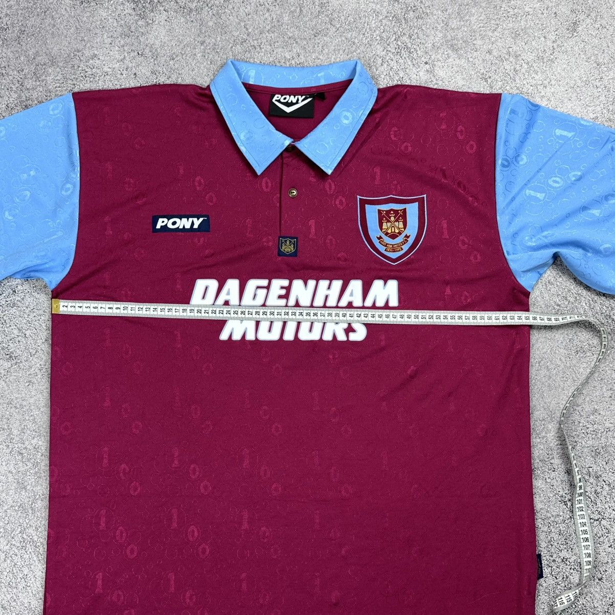 PONY West Ham Pony 1995-97 Reissue Centenary Home Shirt Size 2XL Size US XXL / EU 58 / 5 - 10 Thumbnail
