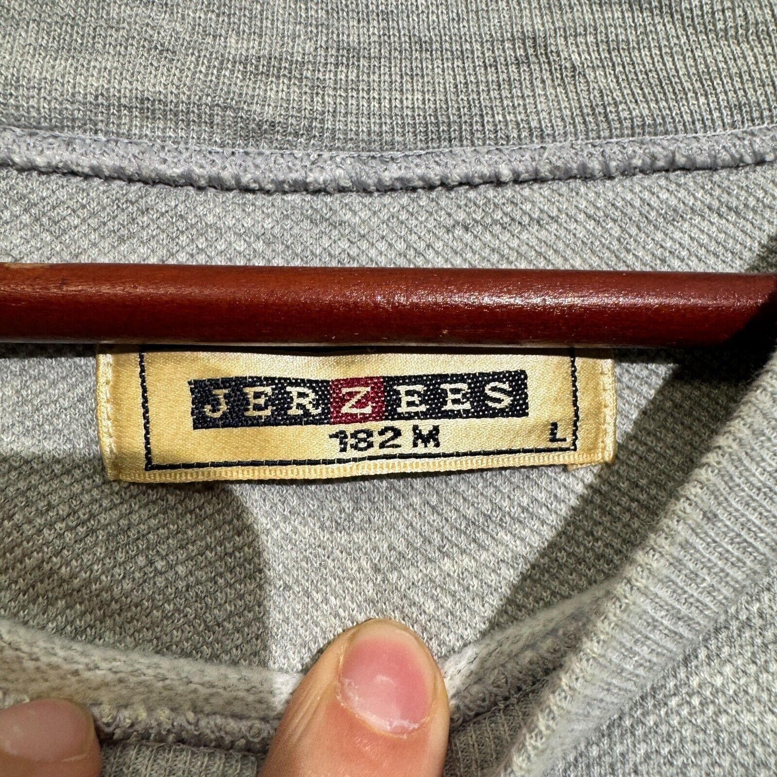 Jerzees Vintage Jerzees Unisex Gray Cotton Sweatshirt Size L Size US L / EU 52-54 / 3 - 5 Thumbnail