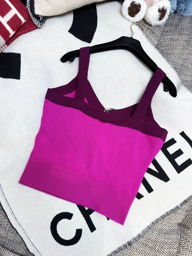 Chanel Chanel 20A Purple Cashmere Tank Top Size M / US 6-8 / IT 42-44 - 6 Thumbnail