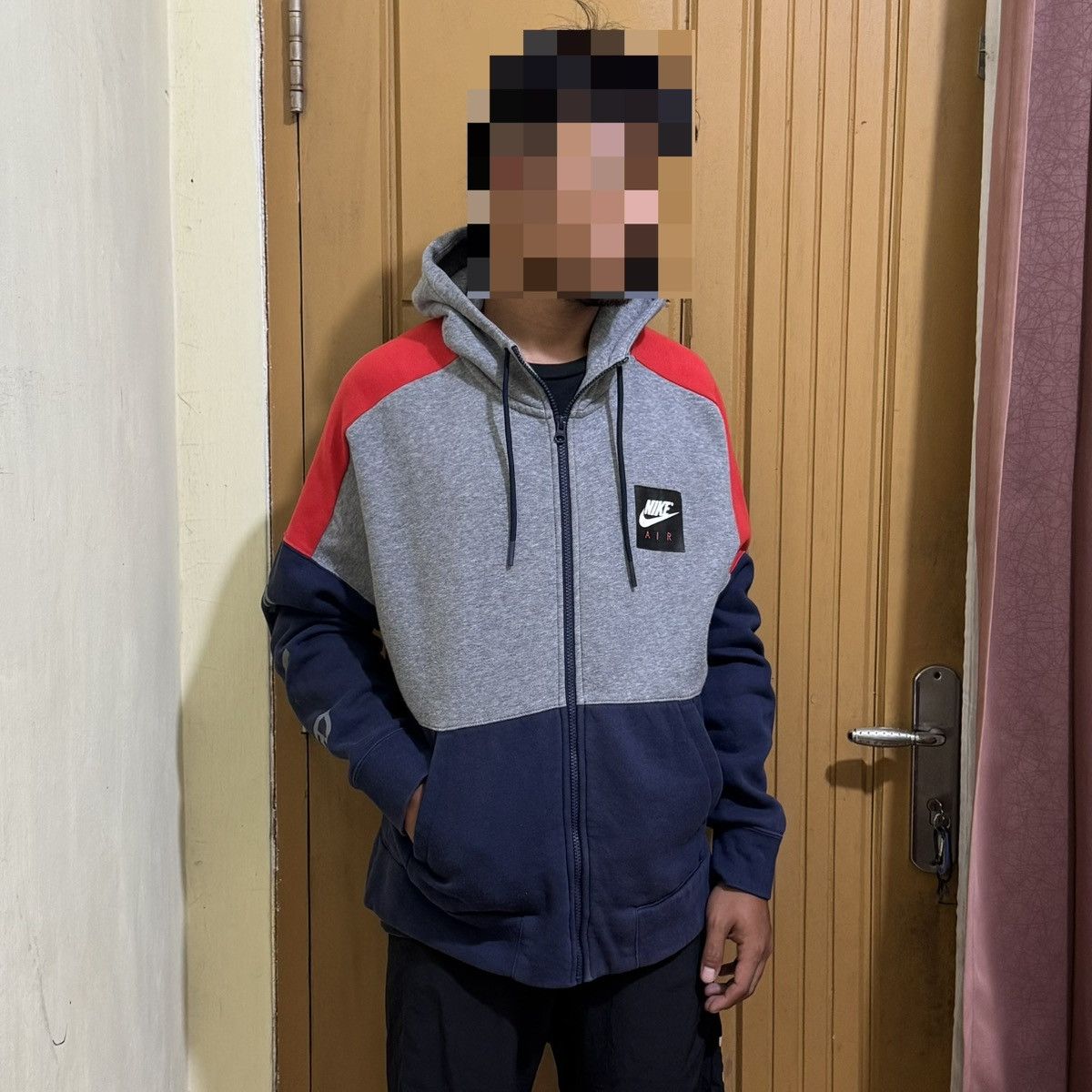Nike Nike Heritage Air fleece colourblock full zip hodded jacket Size US L / EU 52-54 / 3 - 3 Thumbnail