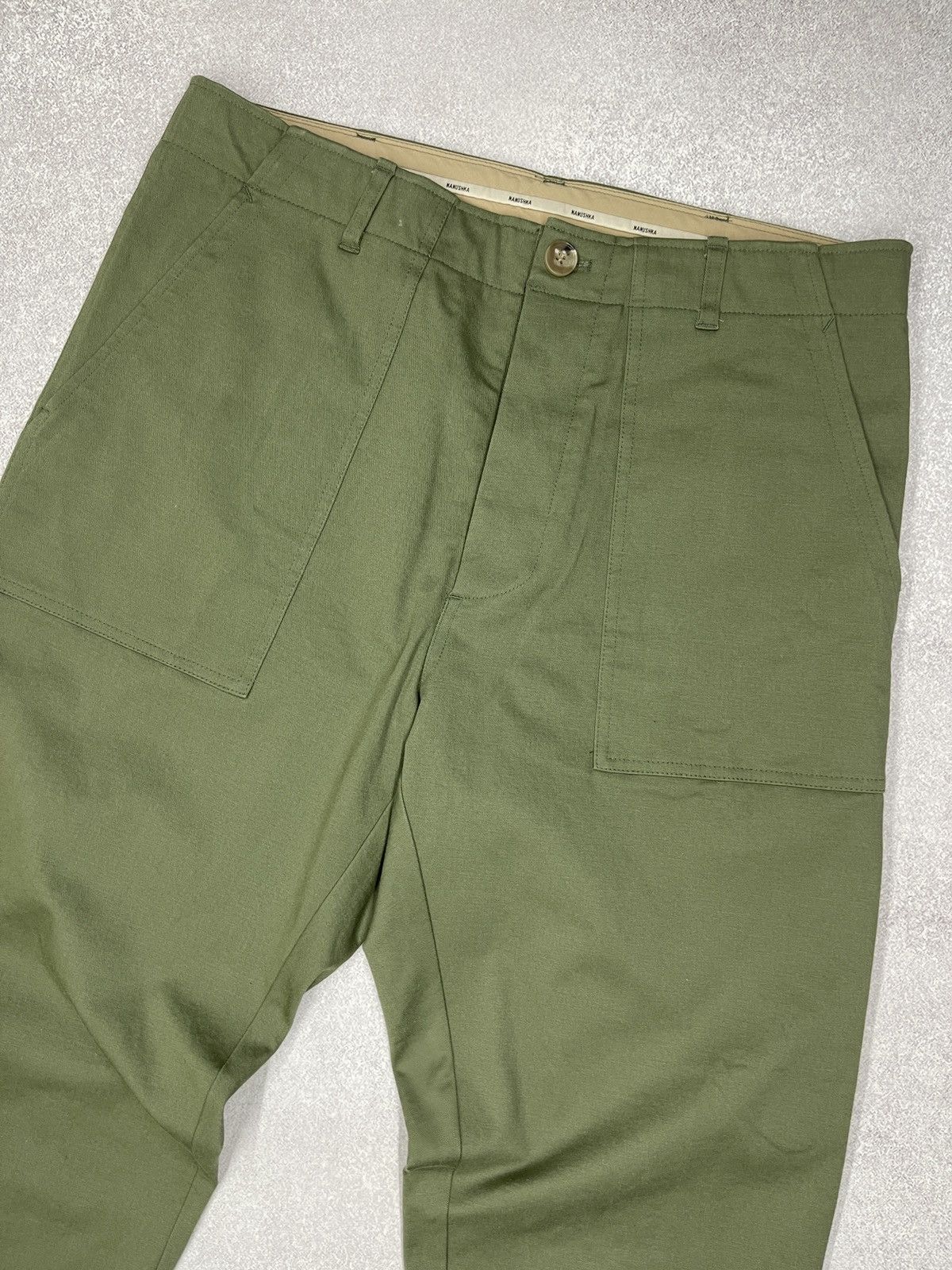 Mens Nanushka Cotton Pants Khaki Size 33 Designer