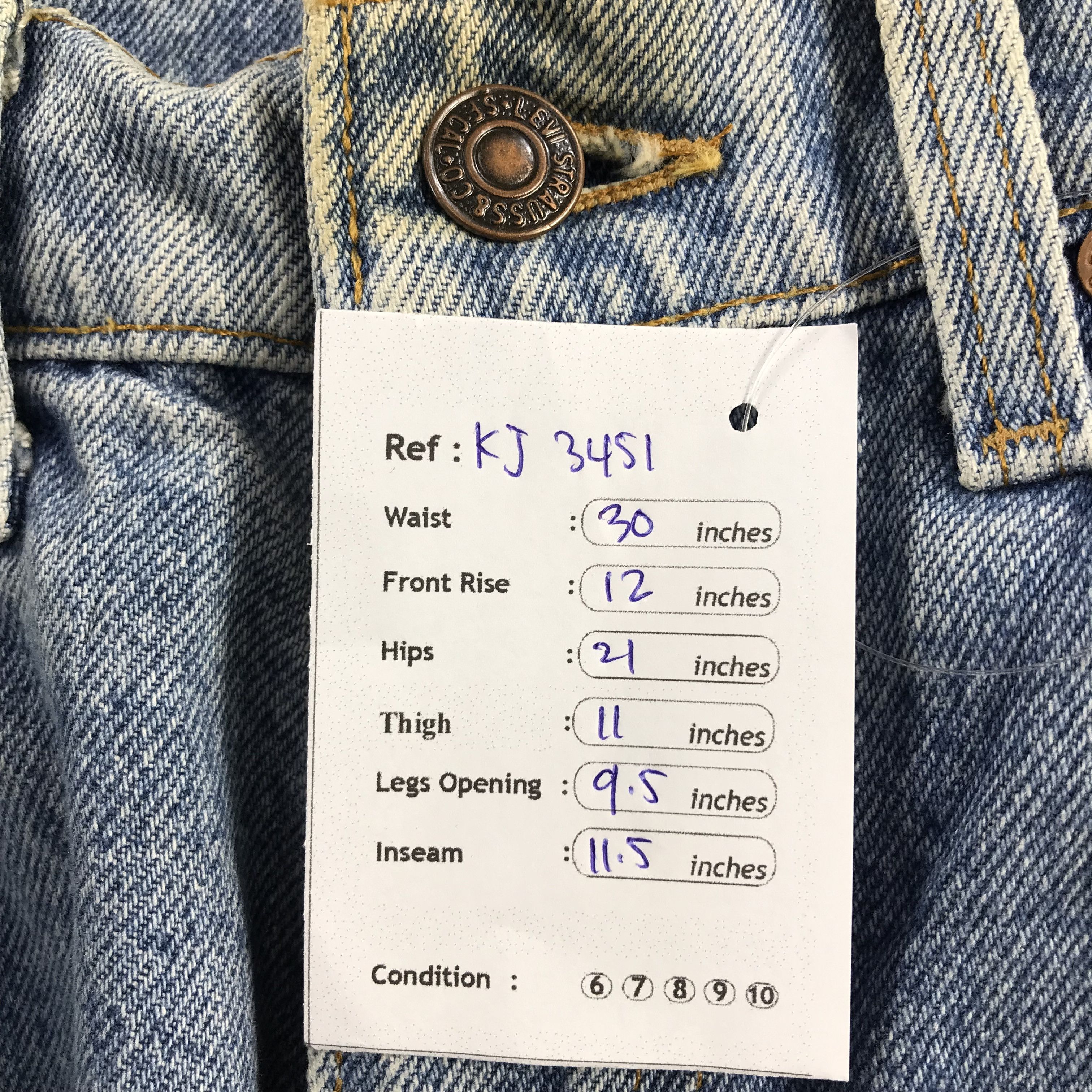 Levi's Vintage Levis 510 Jeans Faded Blue Short Pants KJ3451 Size US 30 / EU 46 - 11 Thumbnail