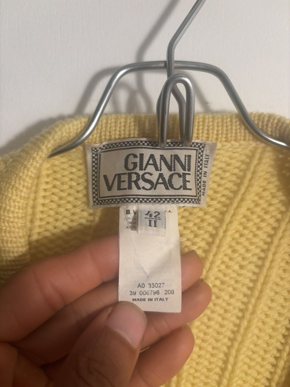 Versace Gianni versace wool cardigan sz 42/11 Size M / US 6-8 / IT 42-44 - 2 Thumbnail
