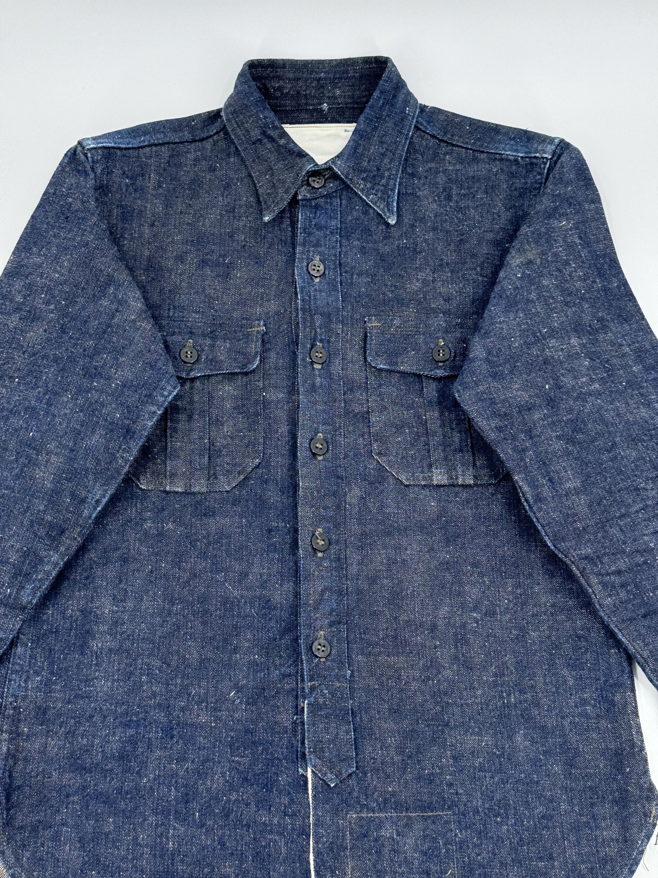 Mister Freedom × Sugar Cane Mister Freedom Sugar Cane Okinawa Selvedge Denim CPO Shirt Size US S / EU 44-46 / 1 - 2 Thumbnail
