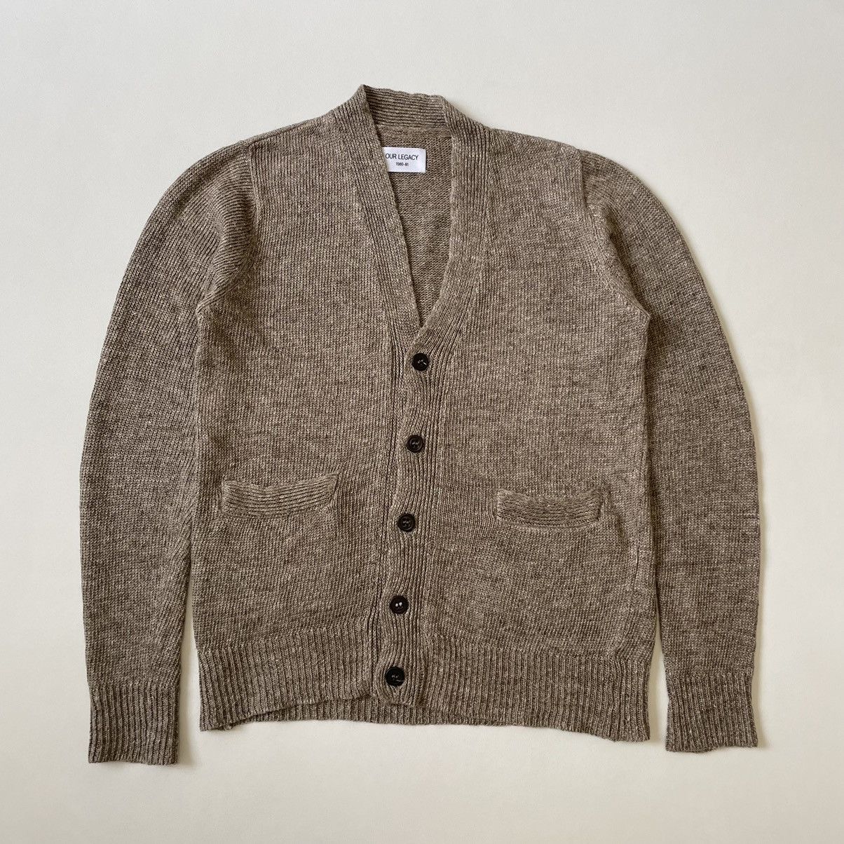 Our Legacy Late 2000s Marl Linen Cardigan Size US M / EU 48-50 / 2 - 14 Thumbnail
