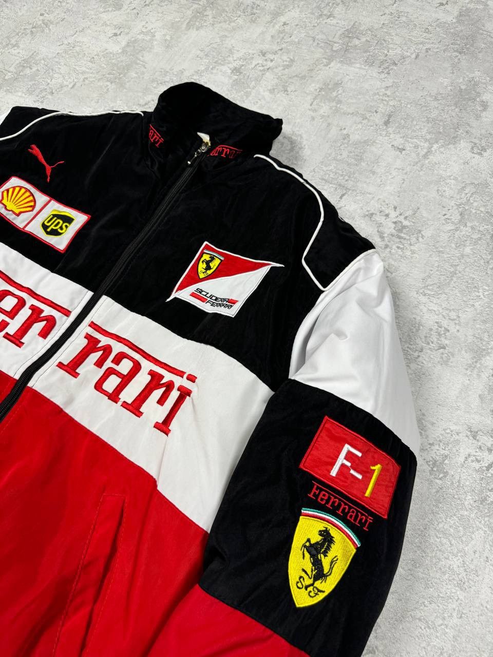 Vintage RARE Vintage Ferrari Racing Bomber Jacket Formula-1 Big Logo Size US M / EU 48-50 / 2 - 5 Thumbnail