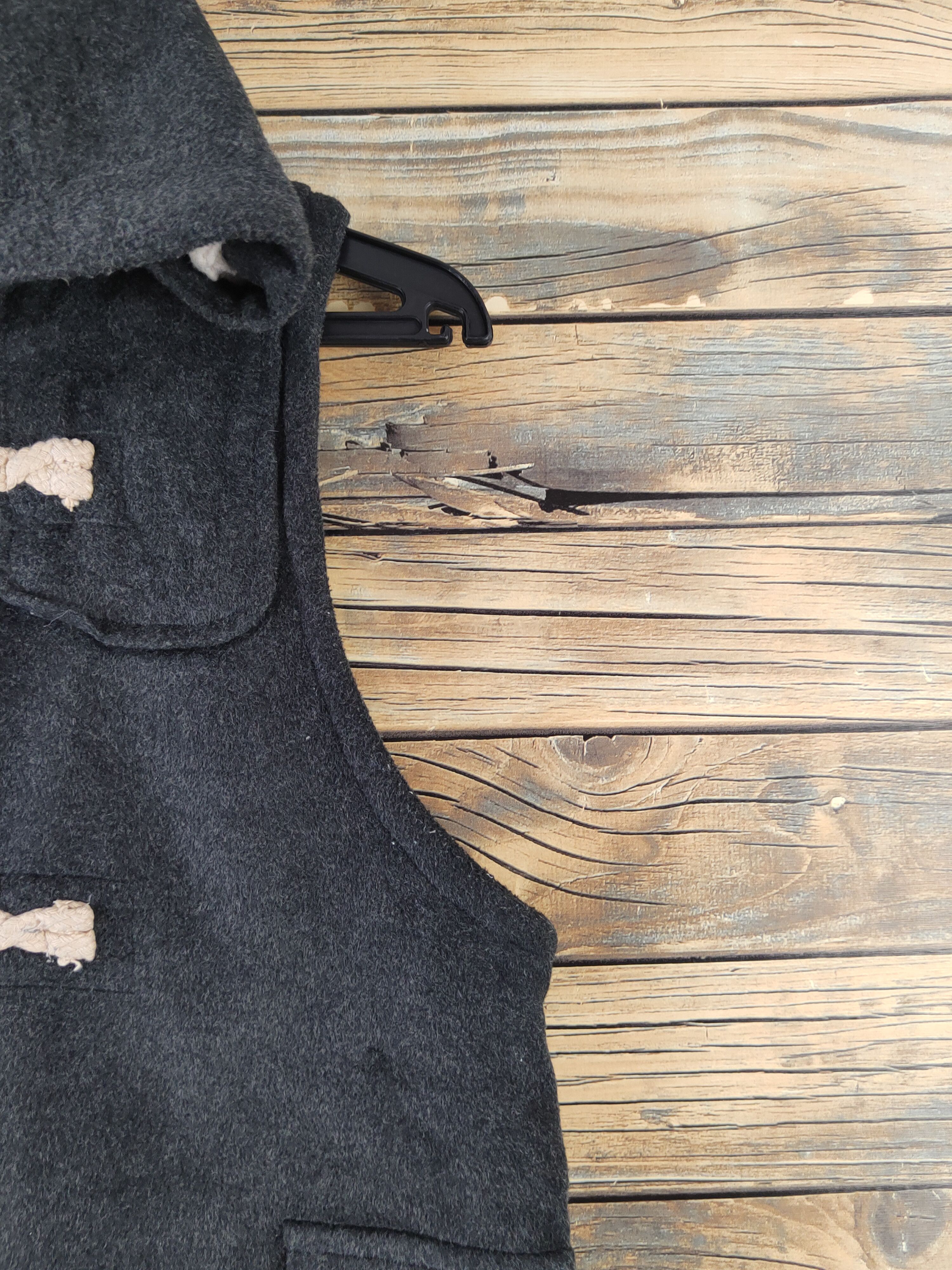 Japanese Brand × Vintage Vintage 💥 Sodalite Black Hoodie Toggle Vests Size S / US 4 / IT 40 - 6 Thumbnail