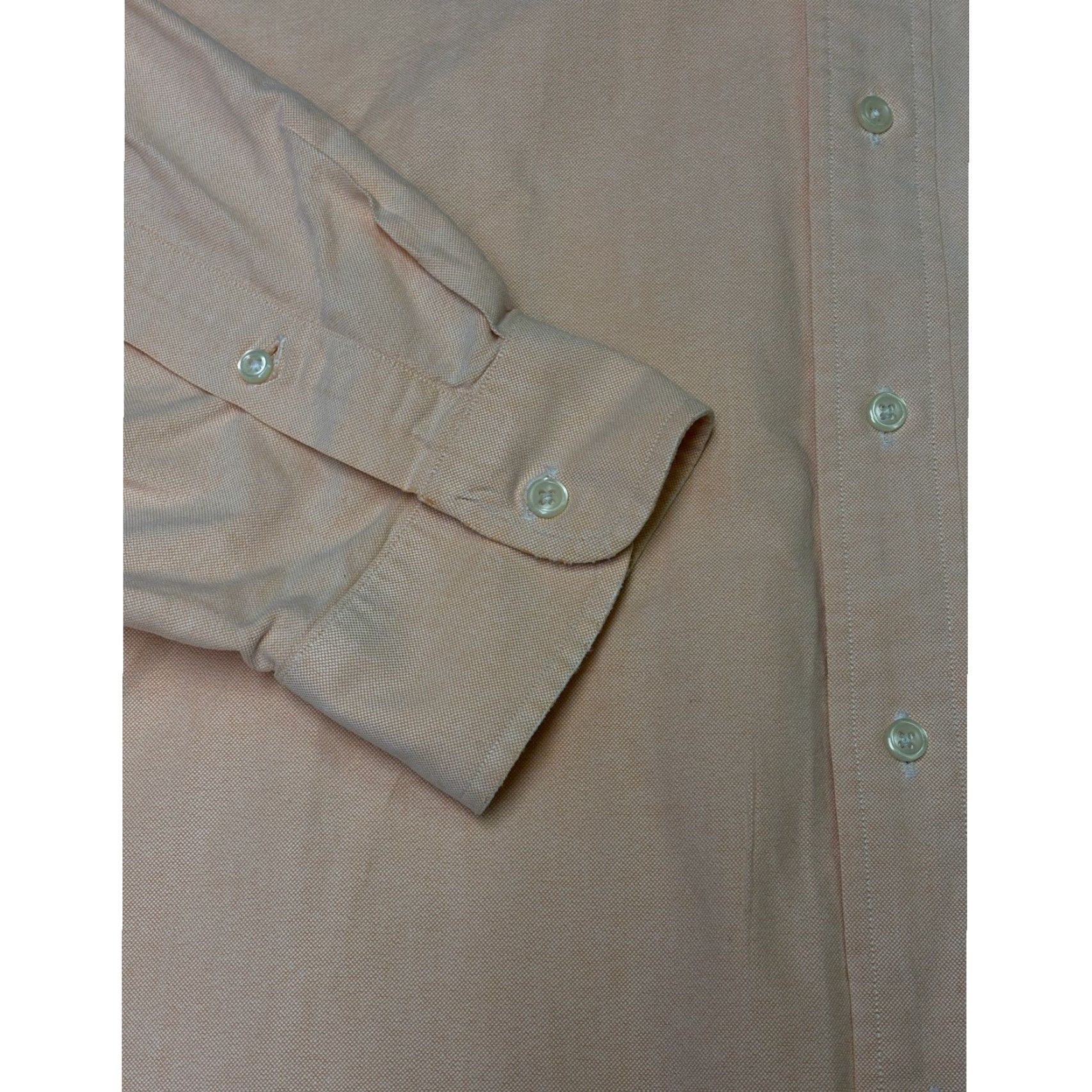 Ralph Lauren Ralph Lauren Big Shirt Oxford Button Down Peach Logo Embroidered Men's XL Cotton Shirt Size US XL / EU 56 / 4 - 3 Thumbnail