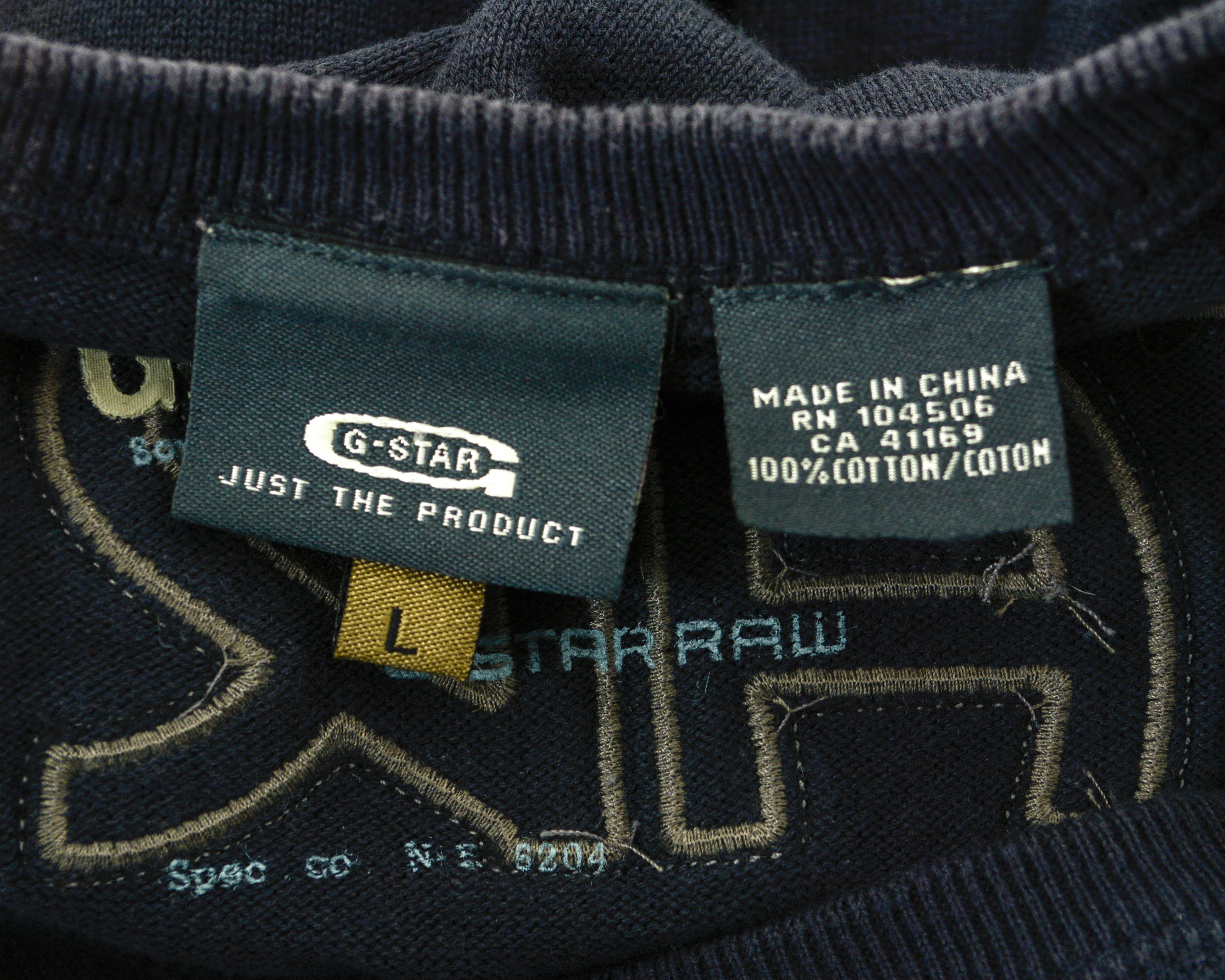 G-Star Jumper L Emboidered Pullover Wool Sweater V-Neck Knit Top Size US L / EU 52-54 / 3 - 7 Thumbnail
