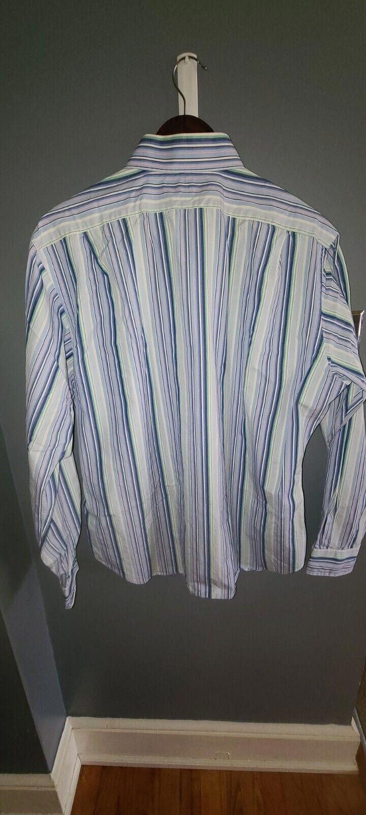 Polo Ralph Lauren Polo Ralph Lauren Shirt Men's L Blue Stripe Button Up Regent Size US L / EU 52-54 / 3 - 5 Thumbnail