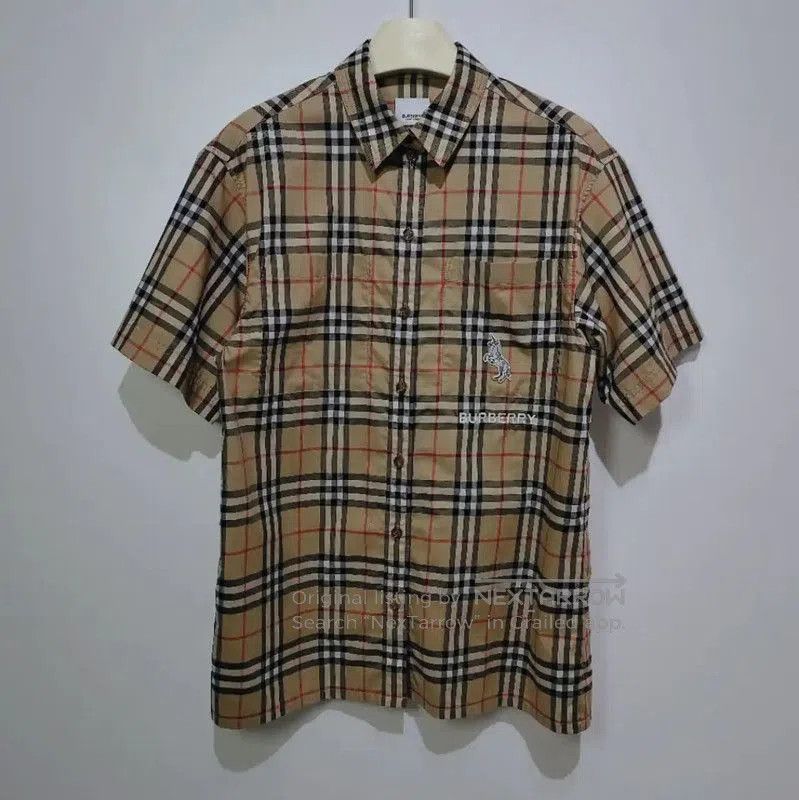 Burberry Burberry Khaki Cotton Women's Shirt. Size L / US 10 / IT 46 - 1 Thumbnail