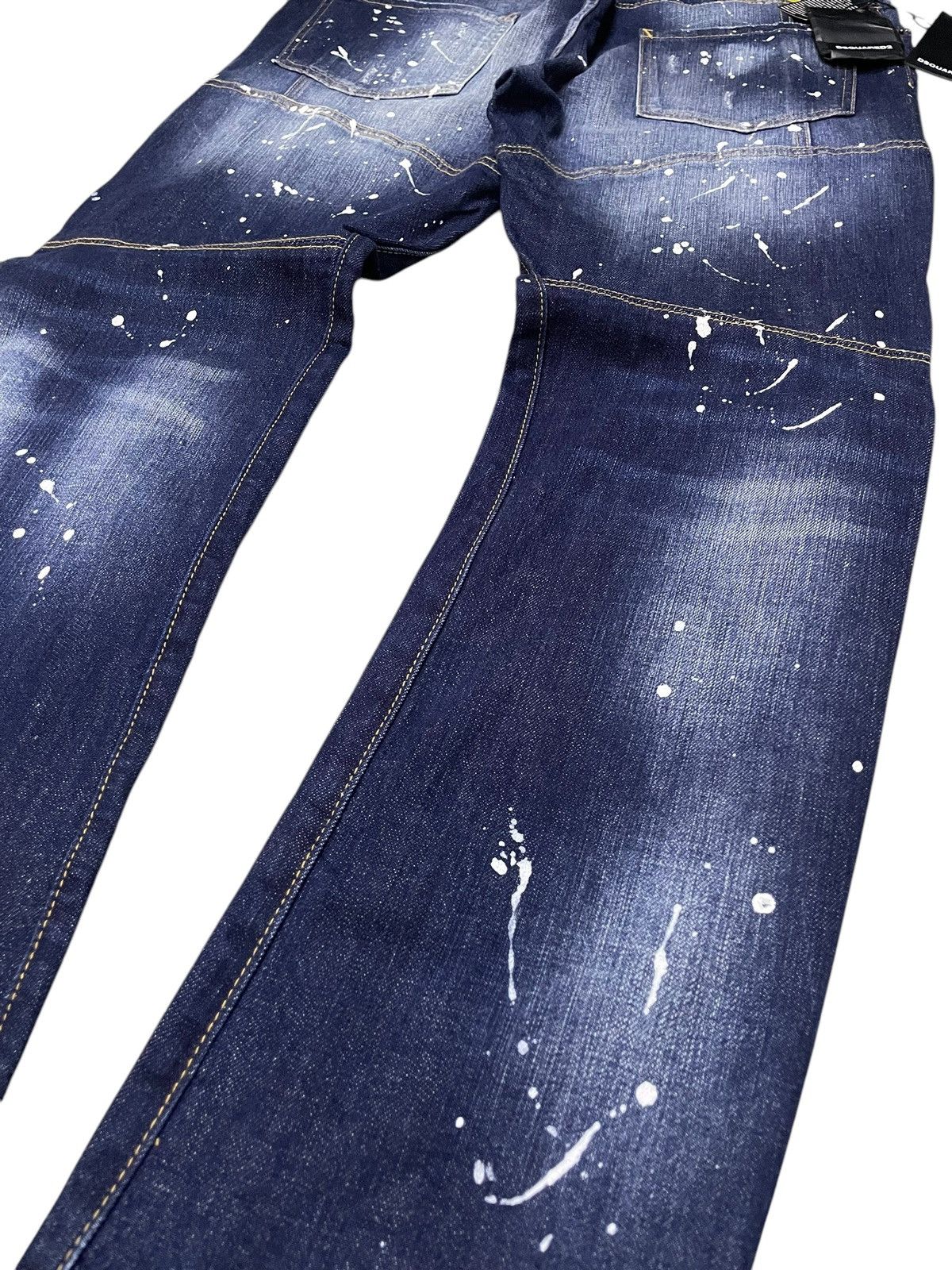 Dsquared2 BNWT Dsquared2 $800 Biker Distressed Paint Splatter Jeans Size US 34 / EU 50 - 19 Thumbnail